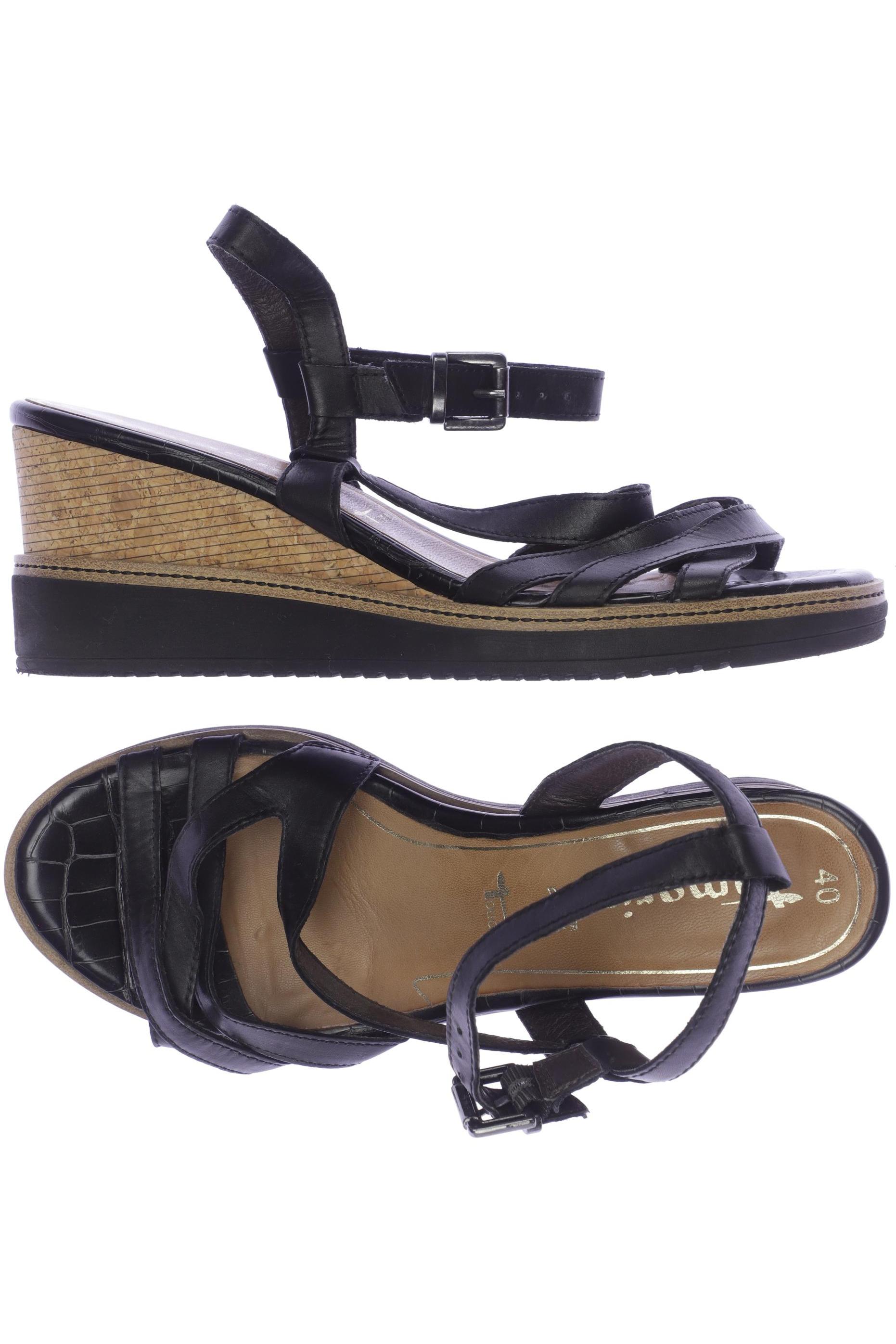 

Tamaris Damen Sandale, schwarz, Gr. 40