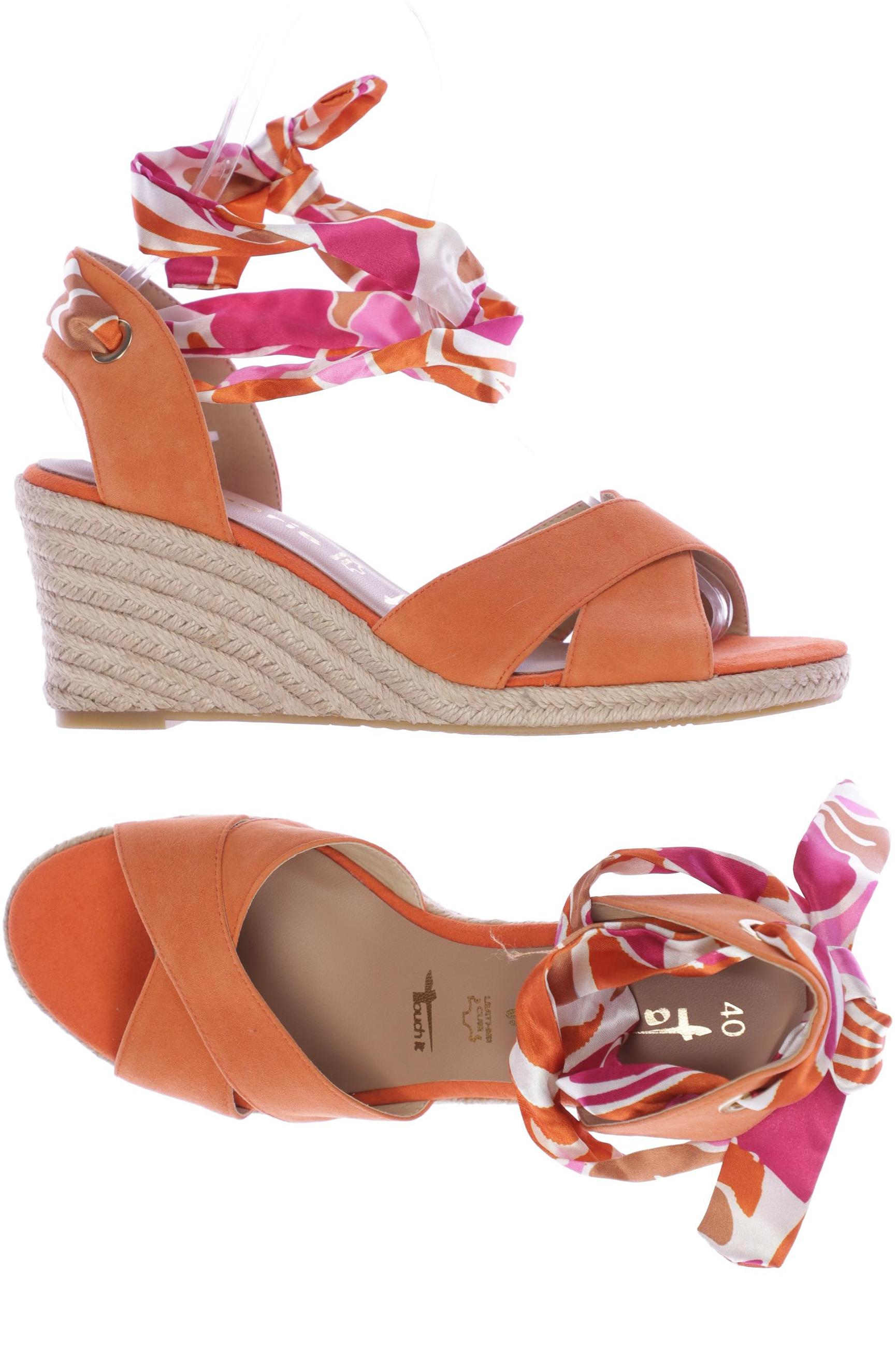 

Tamaris Damen Sandale, orange, Gr. 40