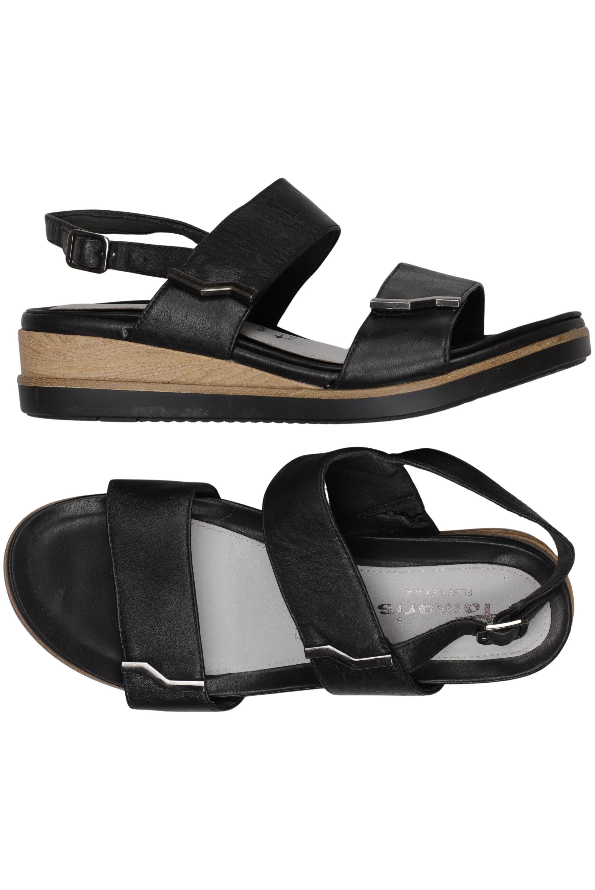 

Tamaris Damen Sandale, schwarz, Gr. 41