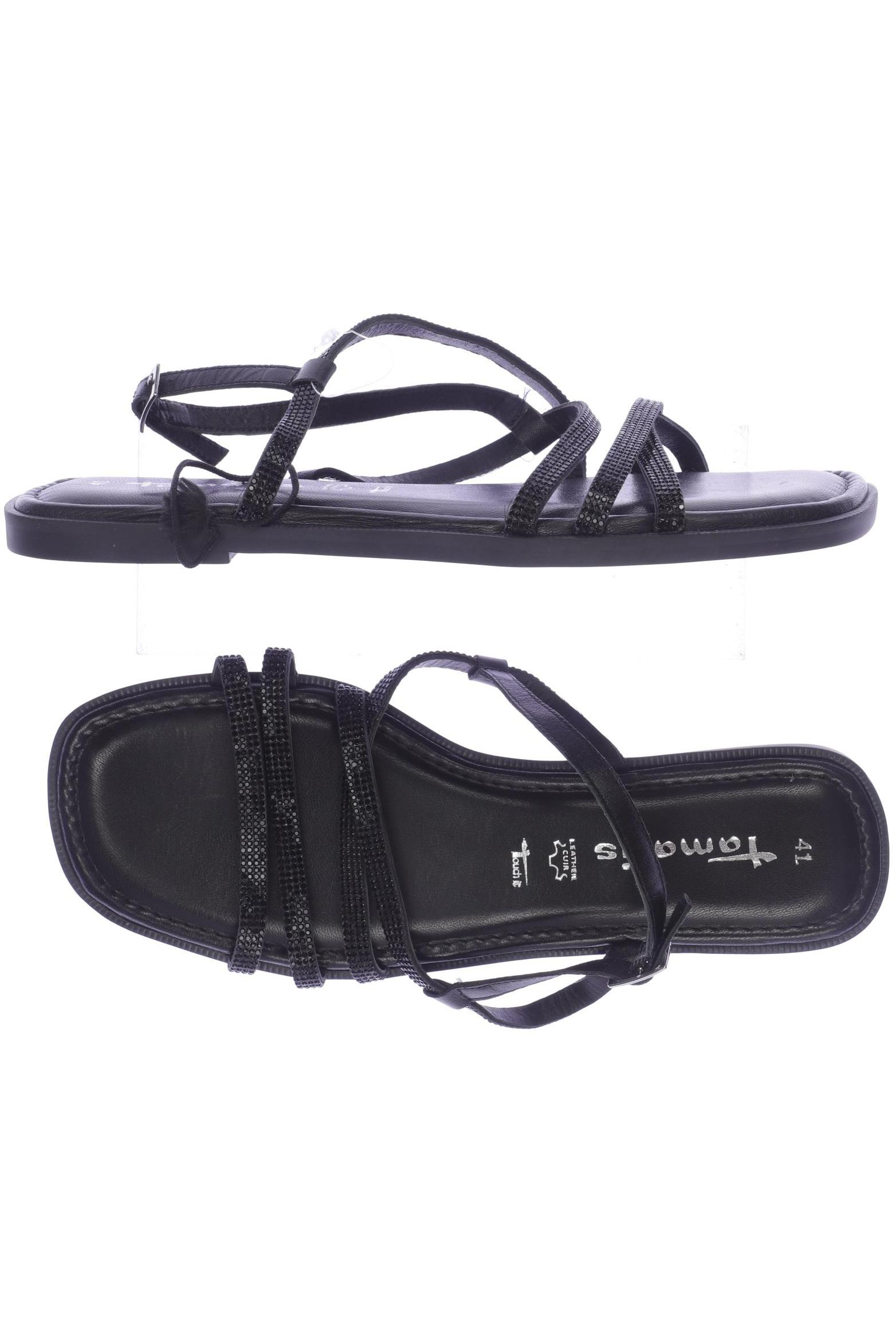 

Tamaris Damen Sandale, schwarz, Gr. 41