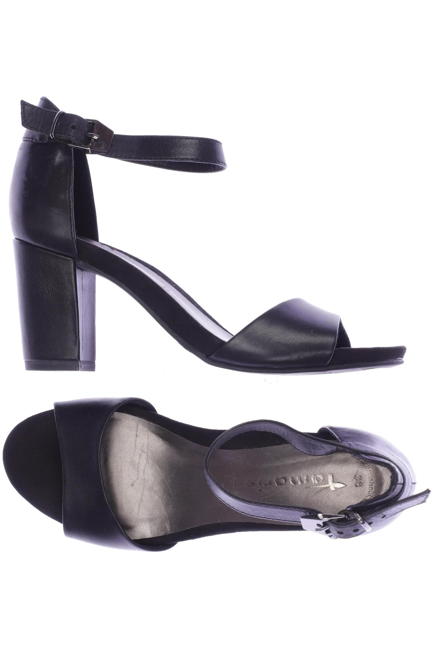 

Tamaris Damen Sandale, schwarz, Gr. 38
