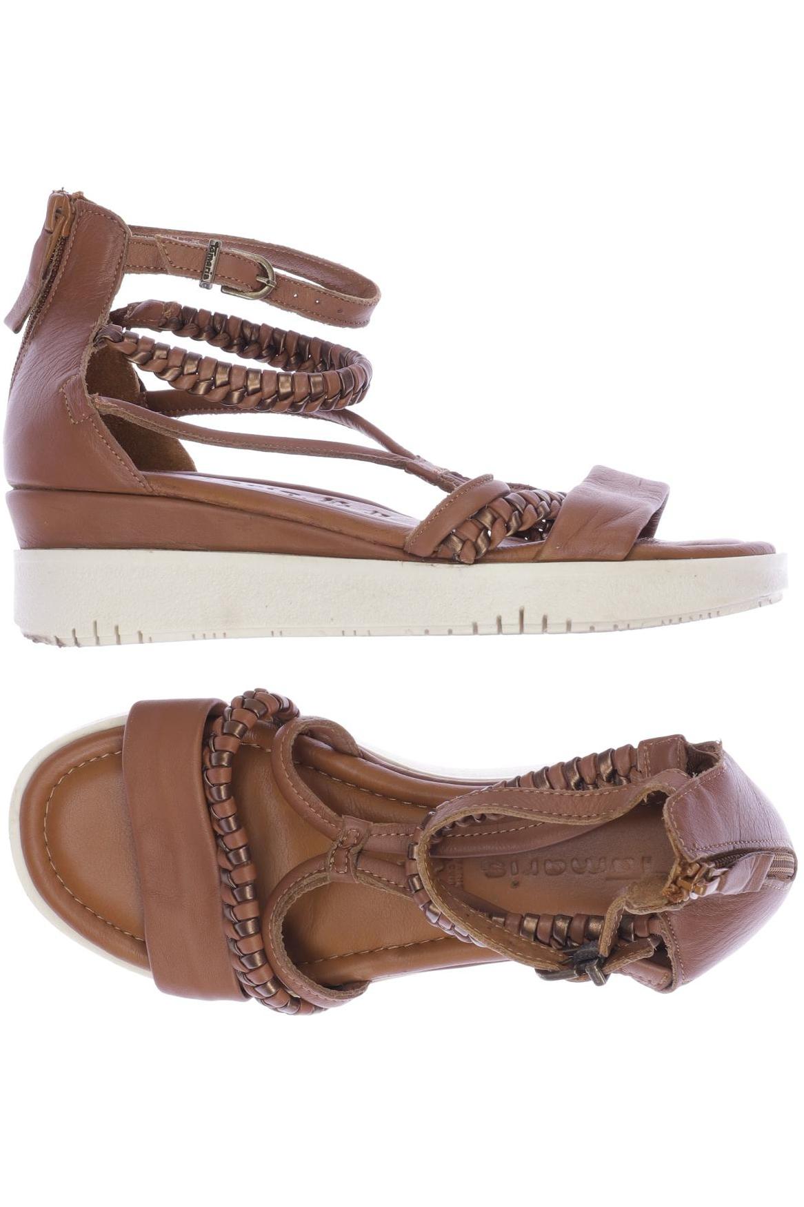 

Tamaris Damen Sandale, braun, Gr. 38