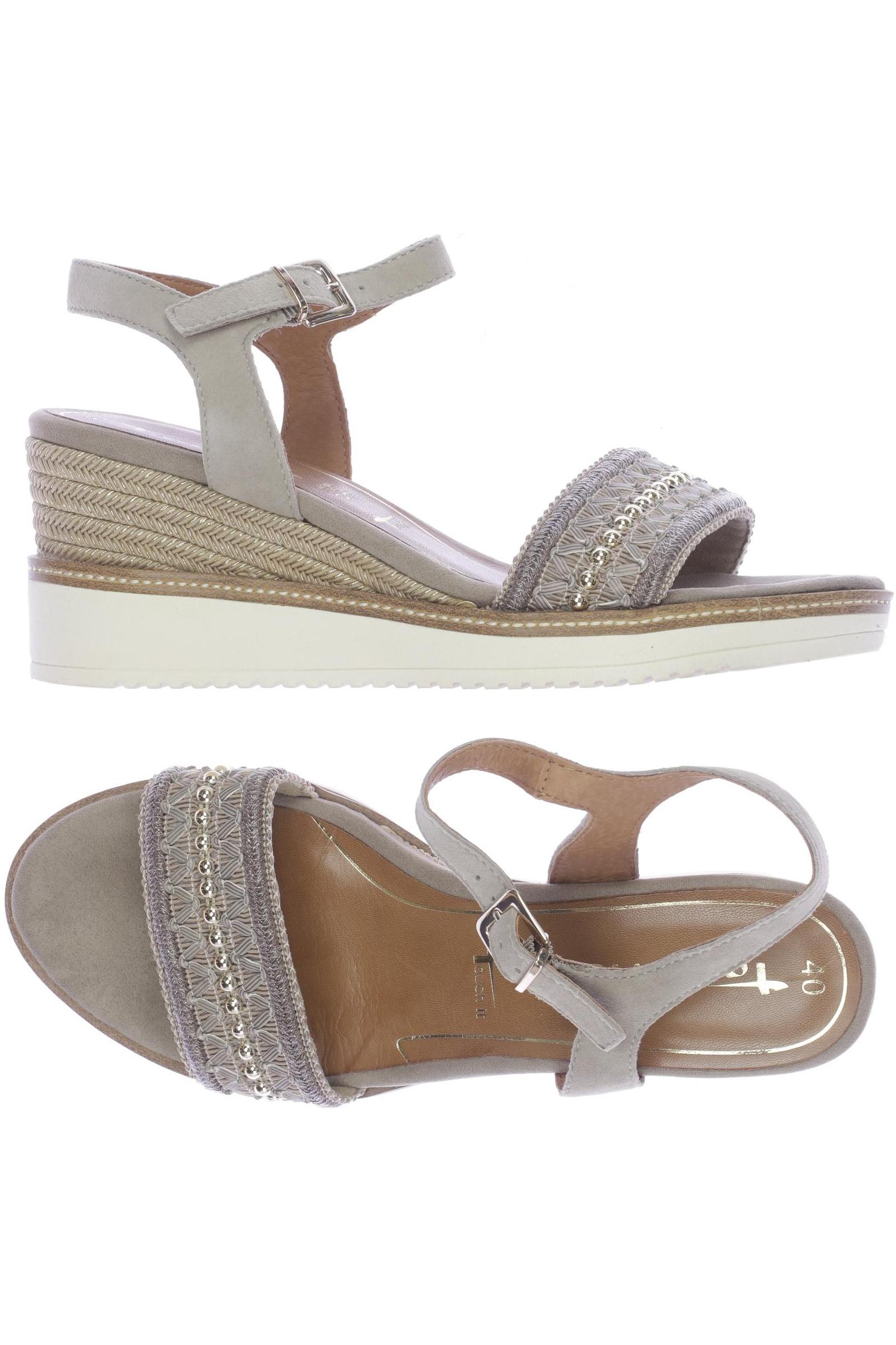 

Tamaris Damen Sandale, beige, Gr. 40