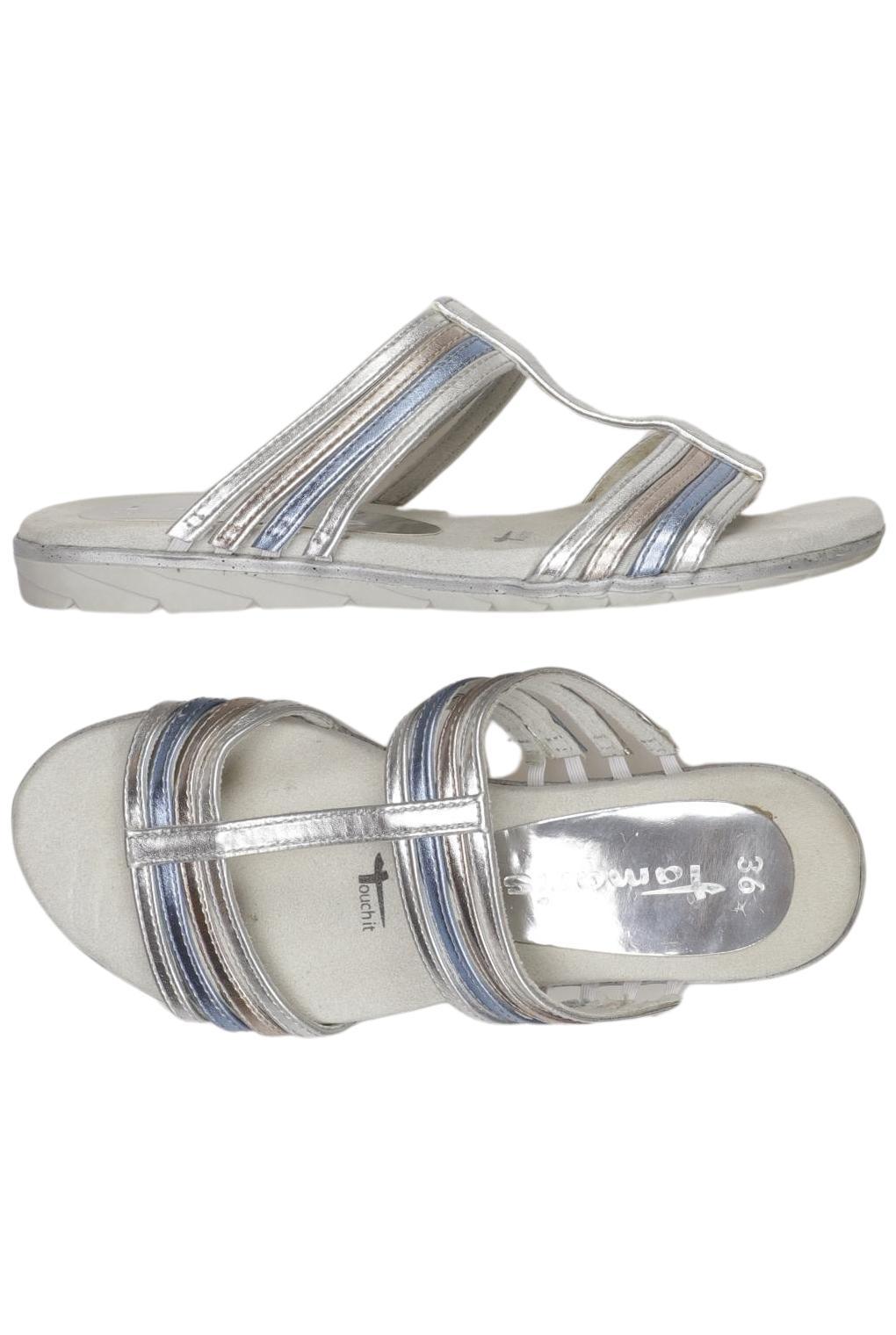 

Tamaris Damen Sandale, silber, Gr. 36