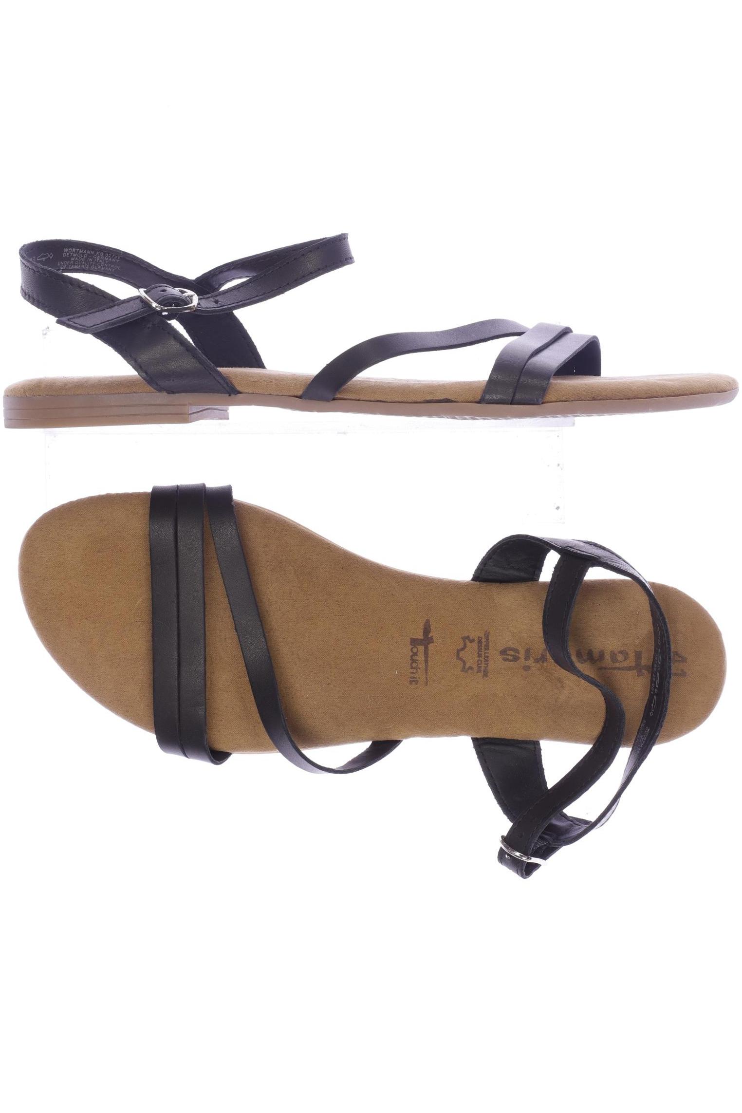 

Tamaris Damen Sandale, schwarz, Gr. 41