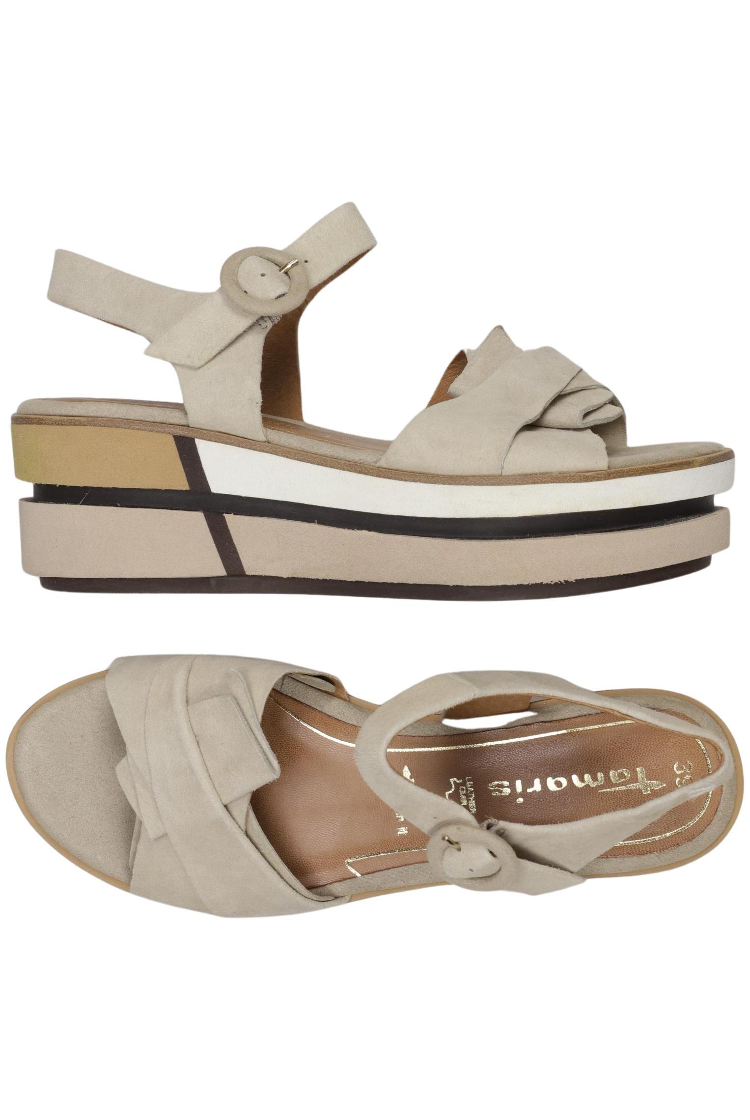 

Tamaris Damen Sandale, beige, Gr. 39