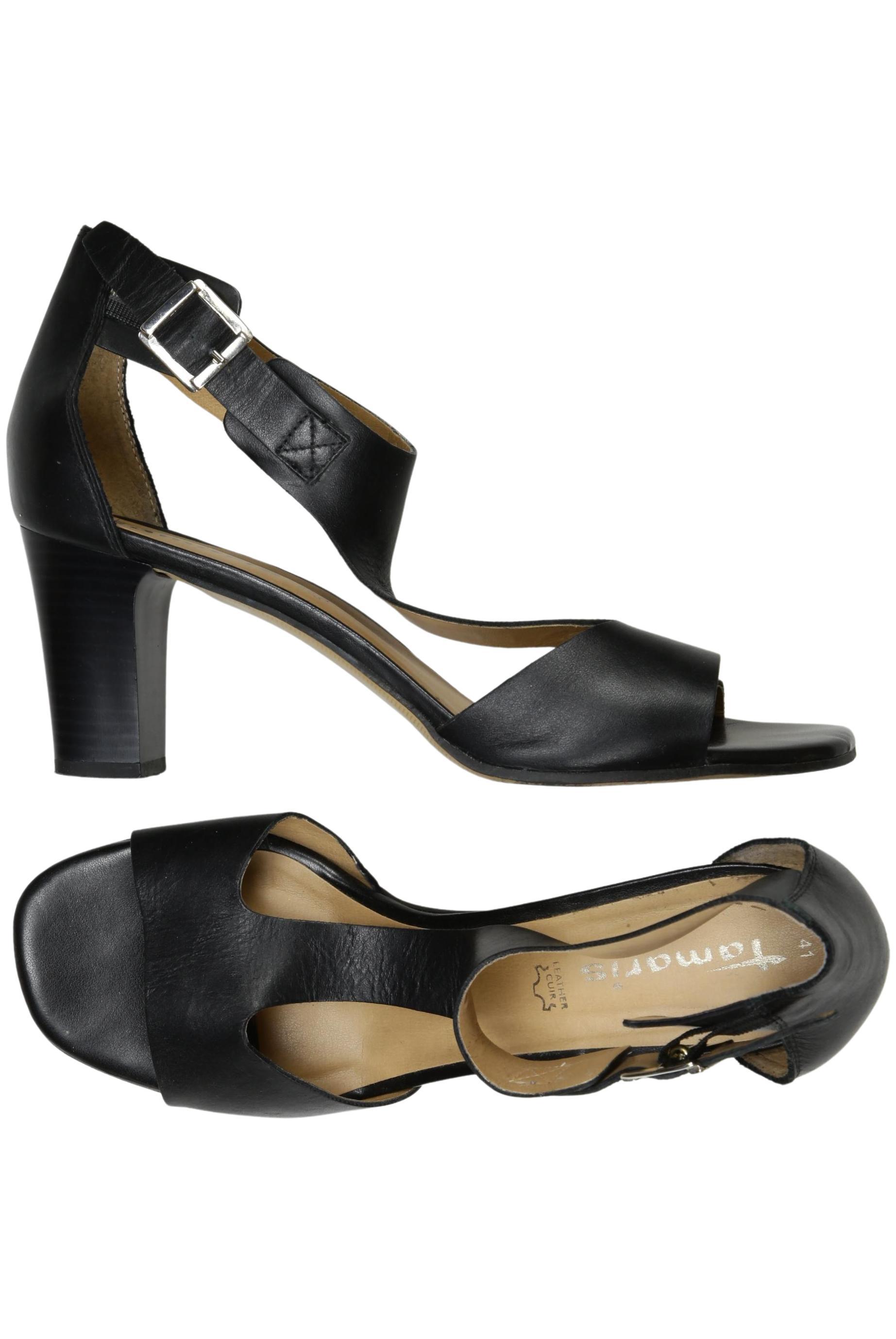 

Tamaris Damen Sandale, schwarz, Gr. 41