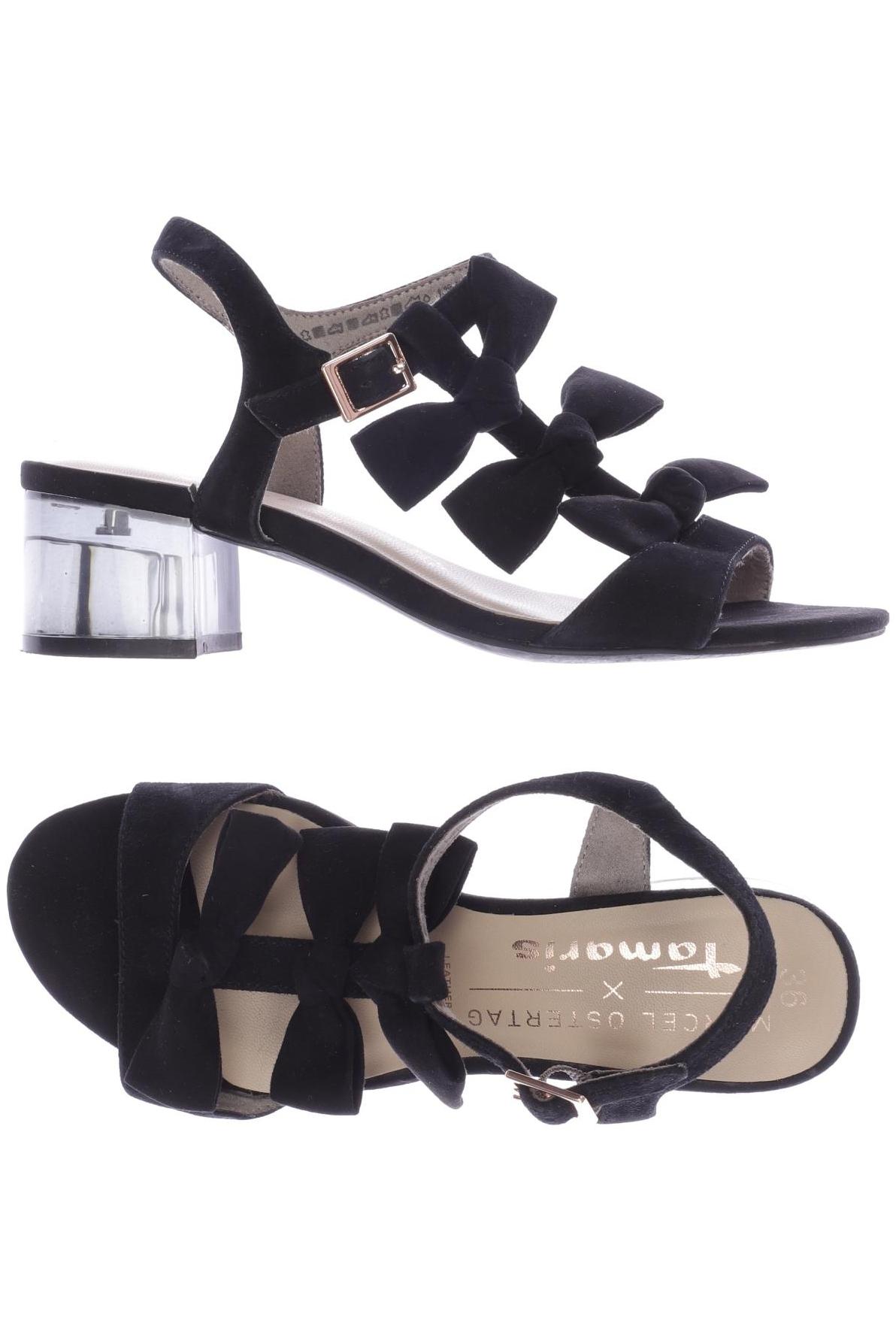 

Tamaris Damen Sandale, schwarz