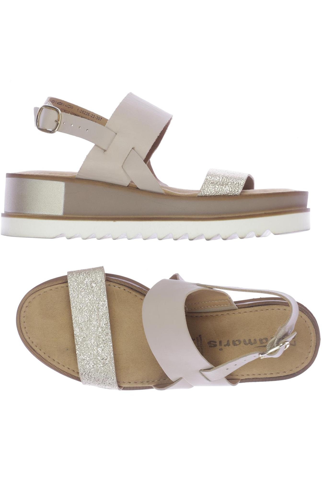 

Tamaris Damen Sandale, beige, Gr. 37