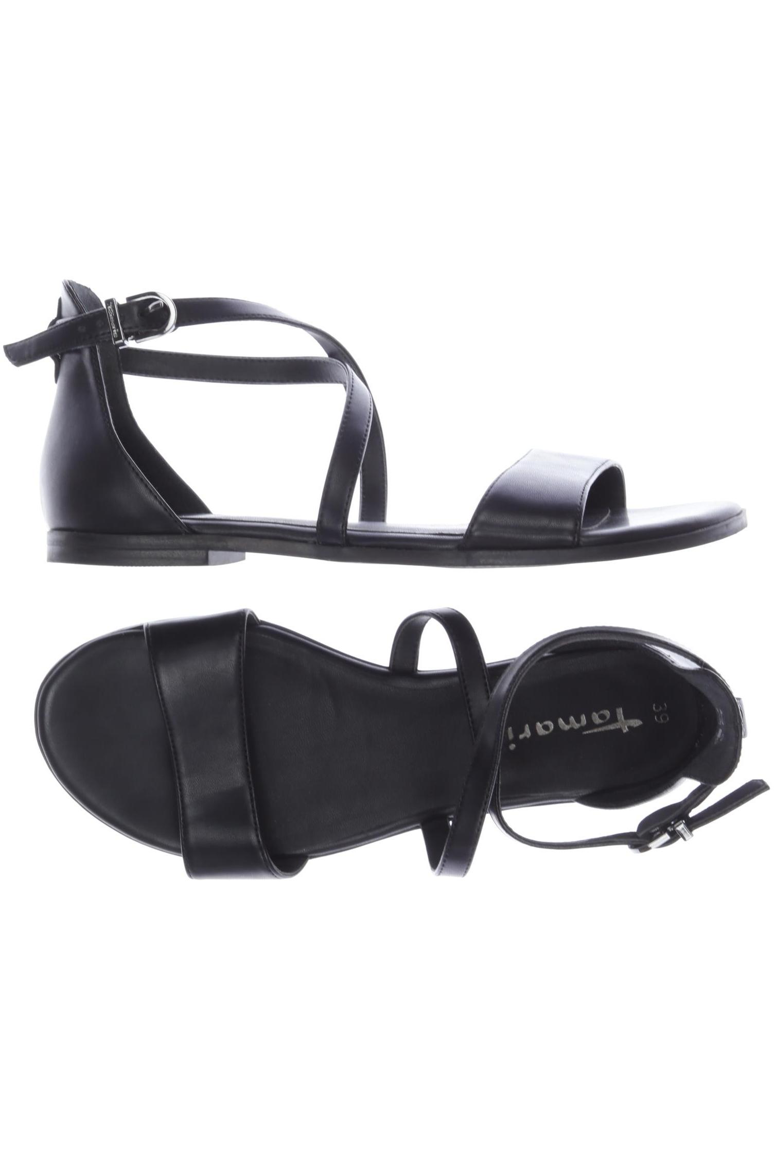 

Tamaris Damen Sandale, schwarz, Gr. 39