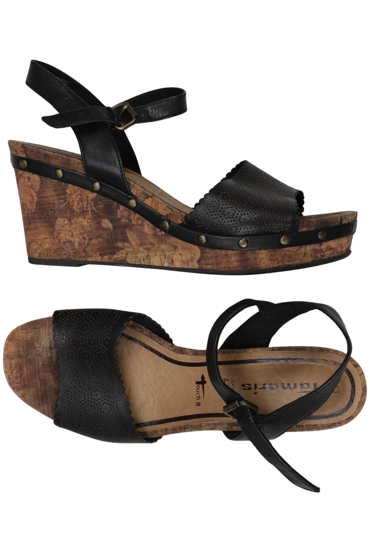 

Tamaris Damen Sandale, schwarz, Gr. 41