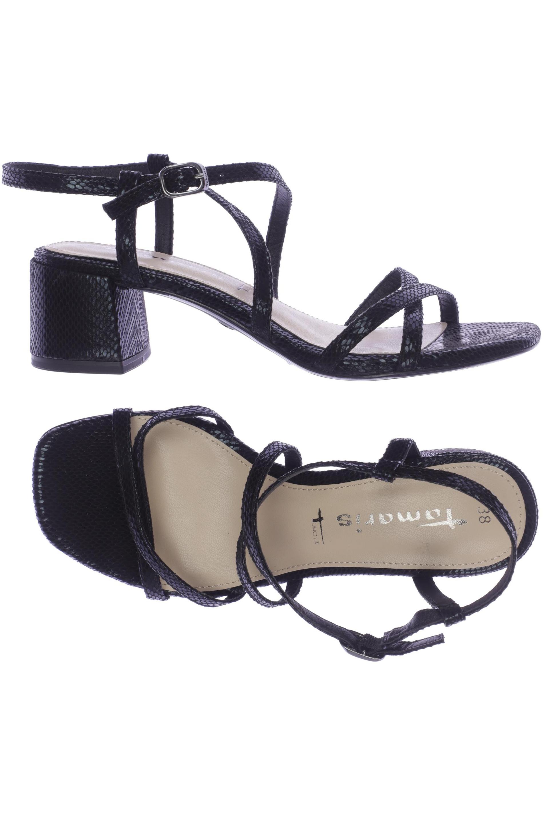 

Tamaris Damen Sandale, schwarz, Gr. 38