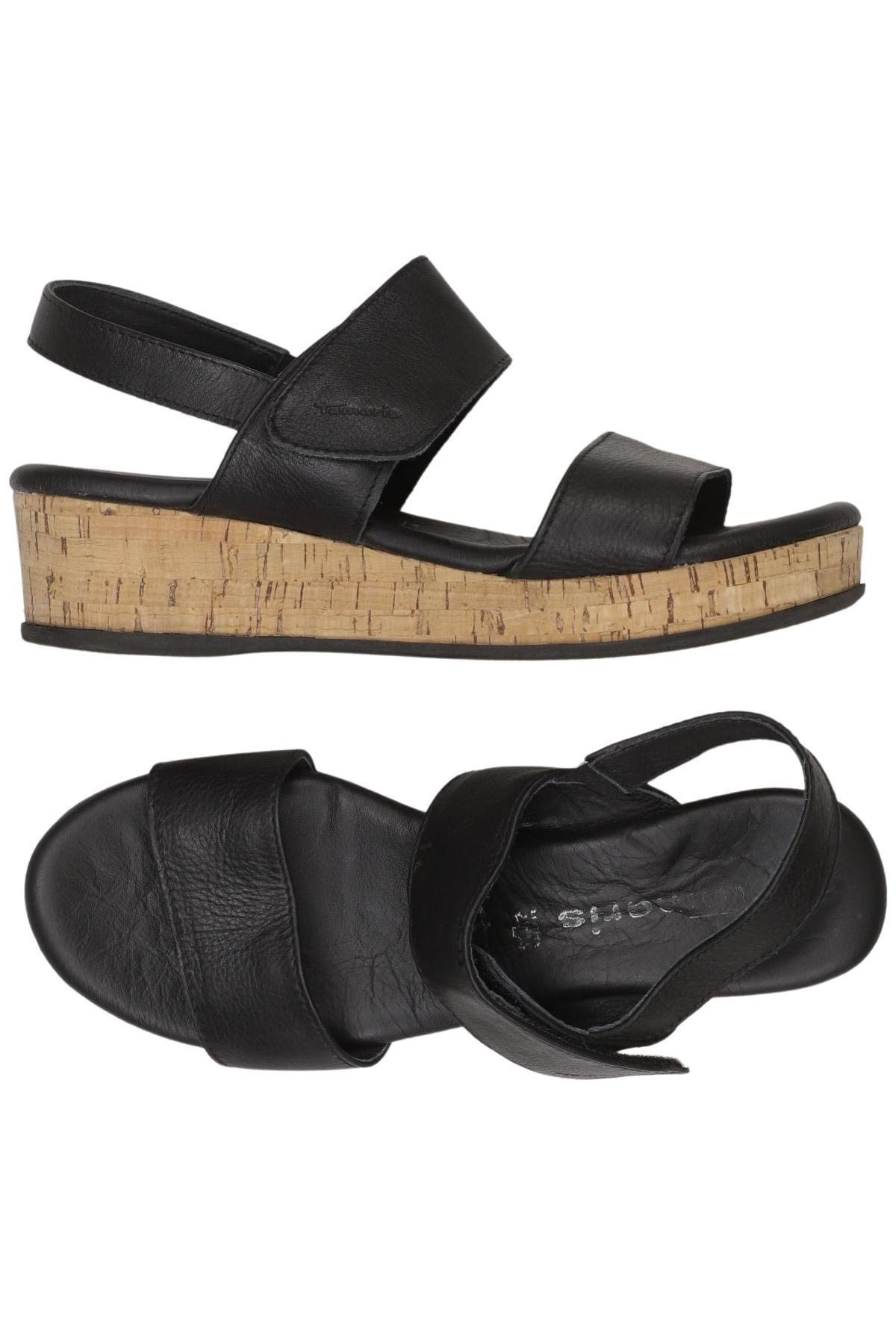 

Tamaris Damen Sandale, schwarz, Gr. 39