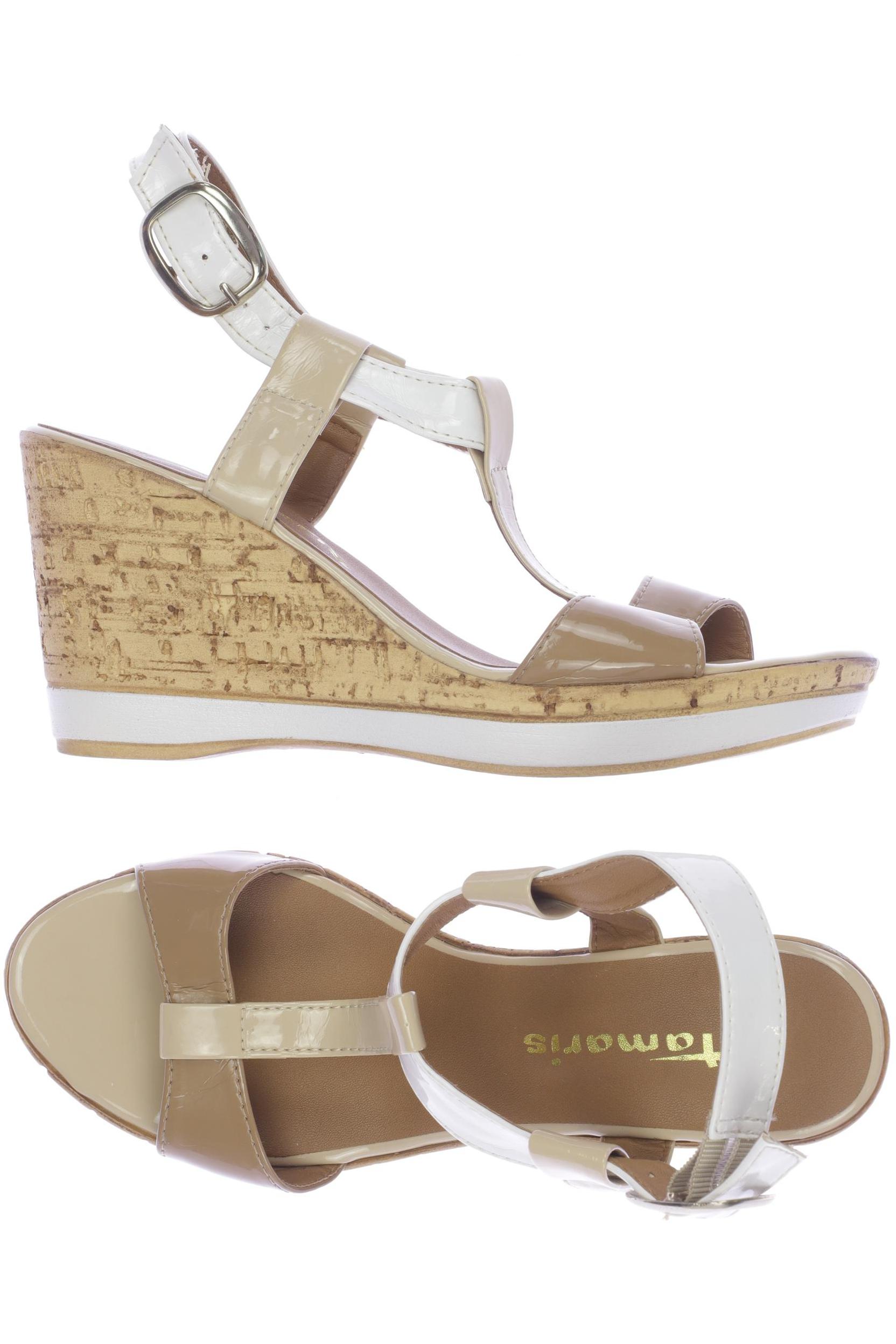 

Tamaris Damen Sandale, beige, Gr. 38