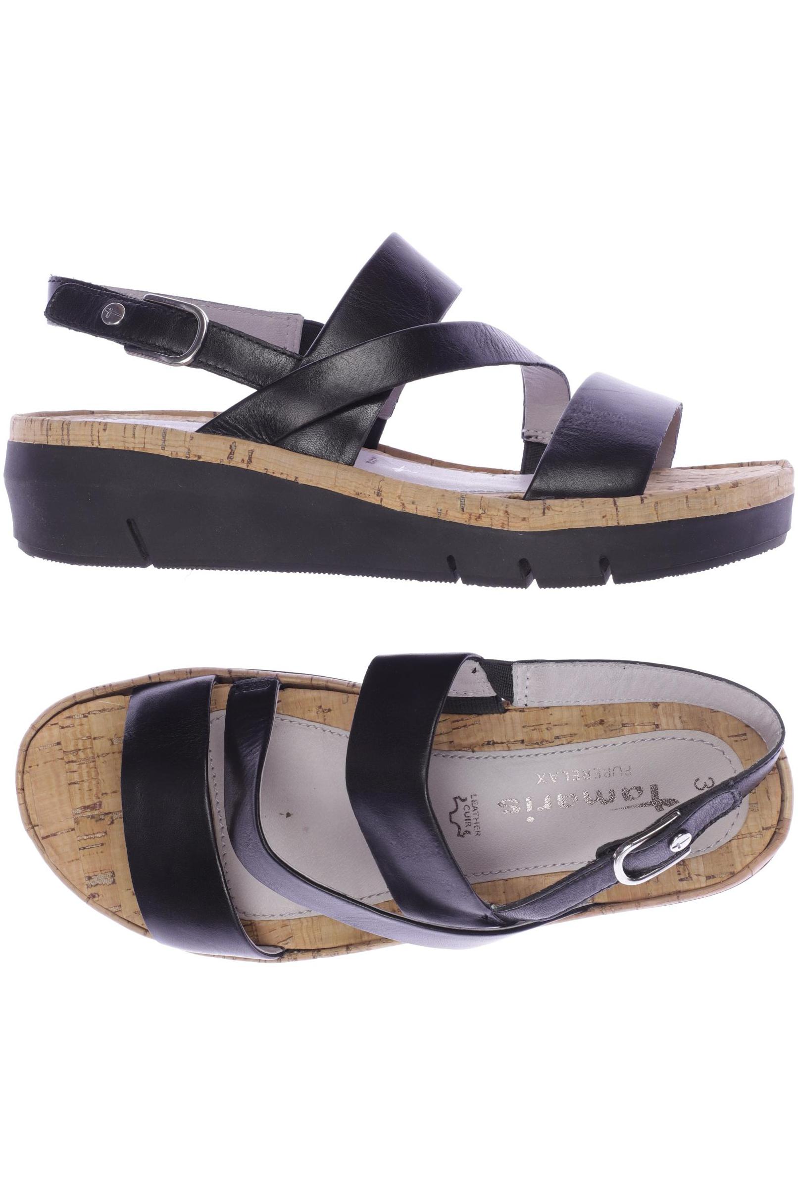 

Tamaris Damen Sandale, schwarz, Gr. 38