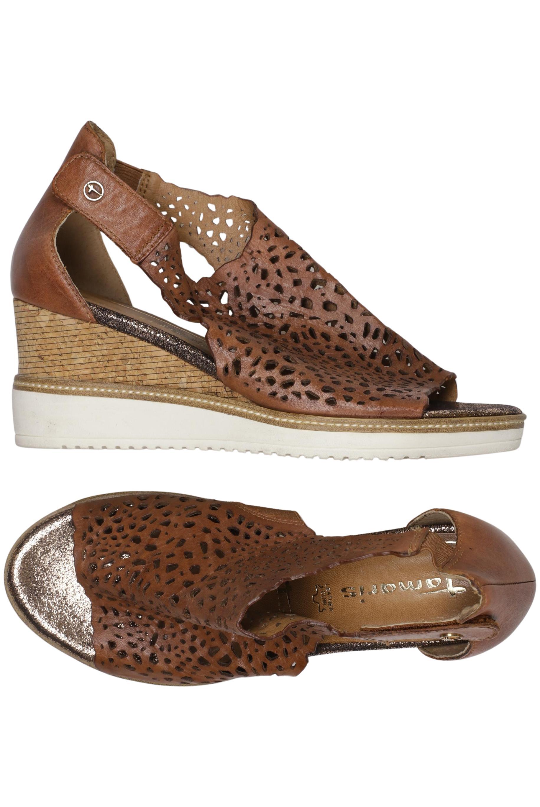 

Tamaris Damen Sandale, braun, Gr. 39