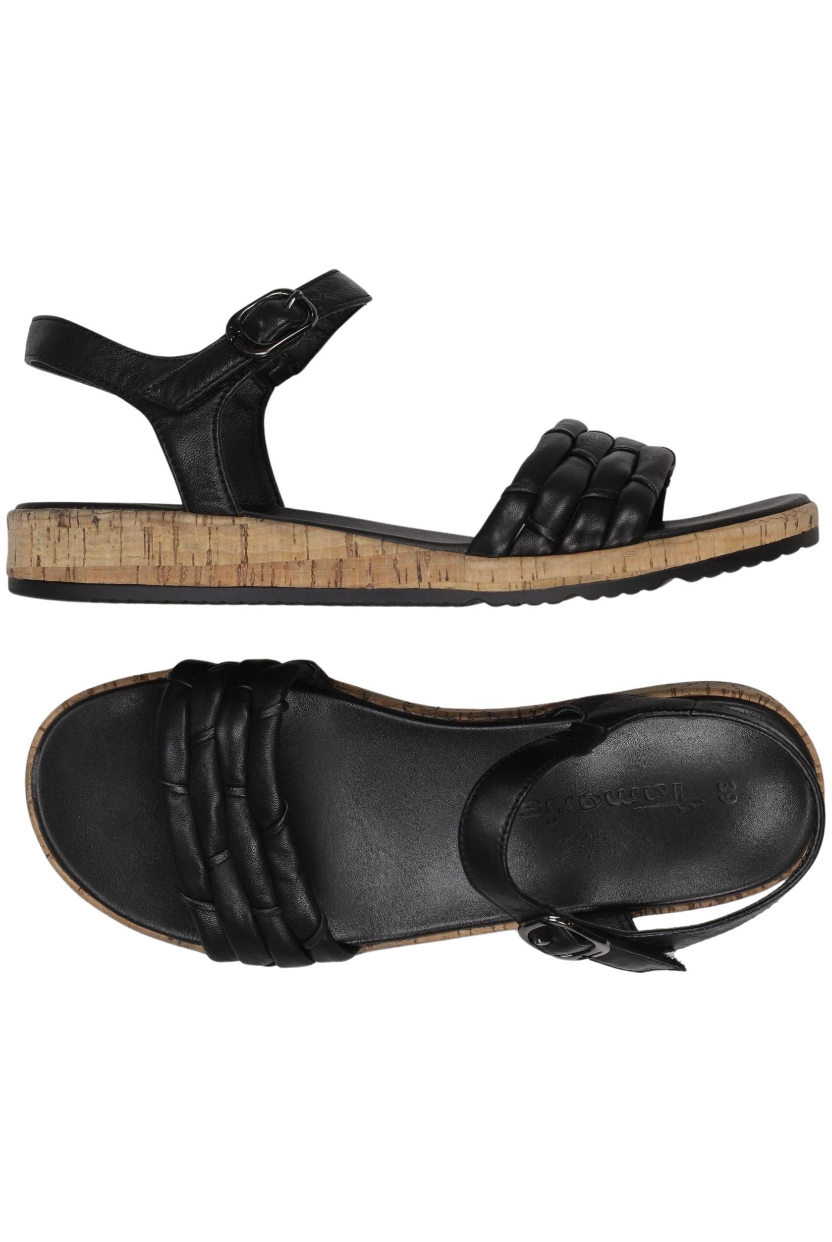 

Tamaris Damen Sandale, schwarz, Gr. 39