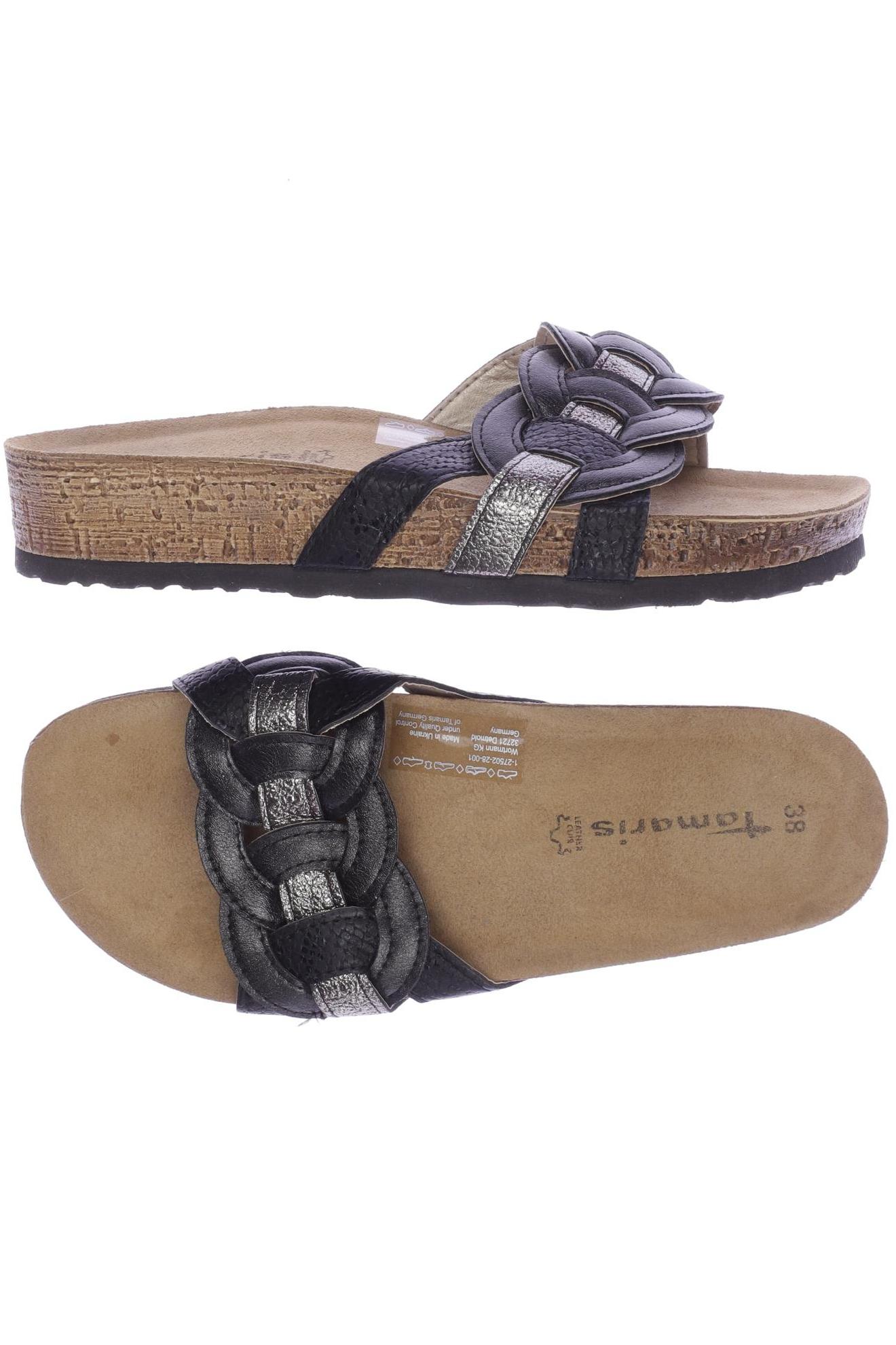 

Tamaris Damen Sandale, schwarz, Gr. 38