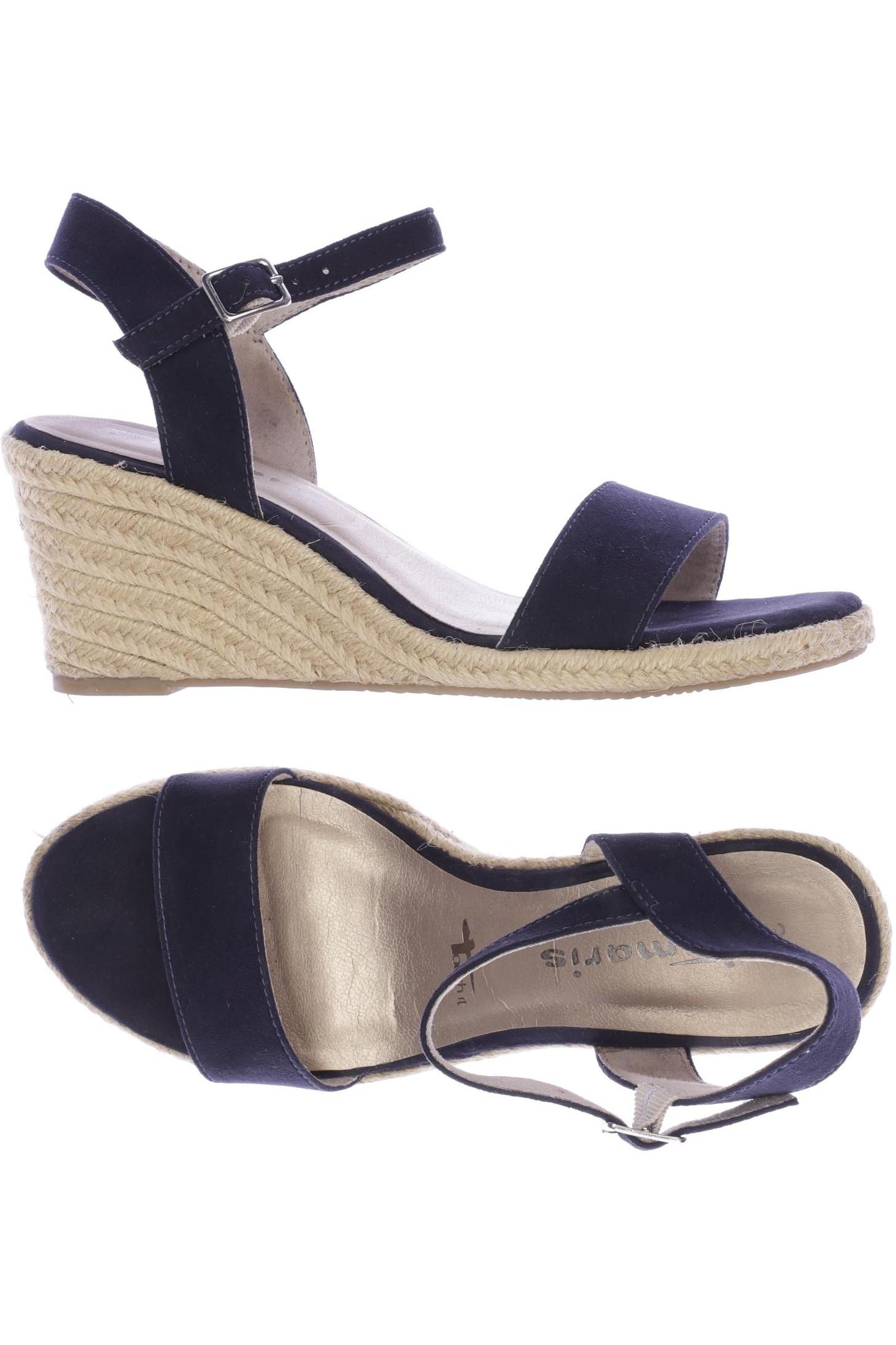 

Tamaris Damen Sandale, marineblau, Gr. 38