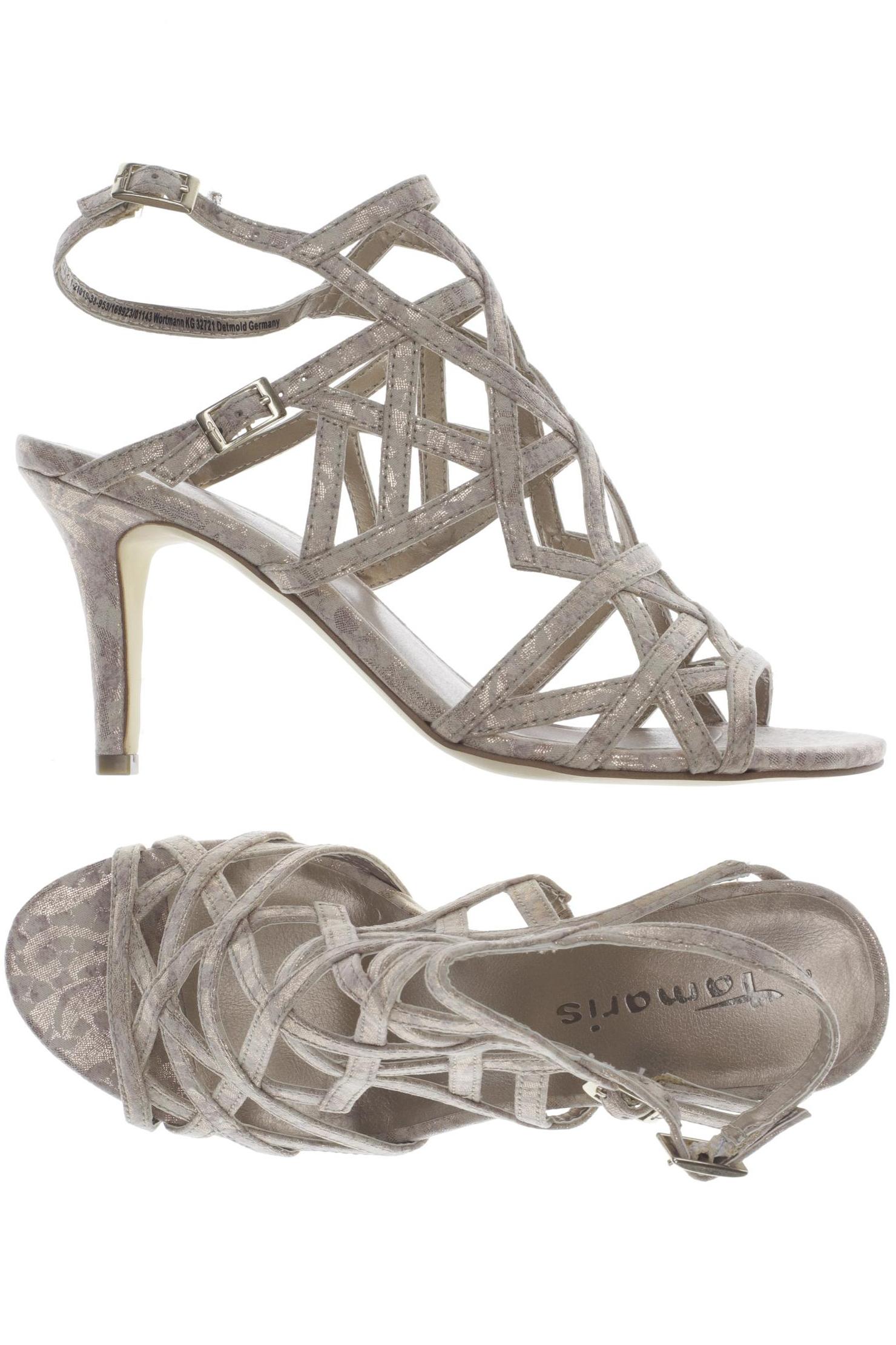 

Tamaris Damen Sandale, beige, Gr. 39