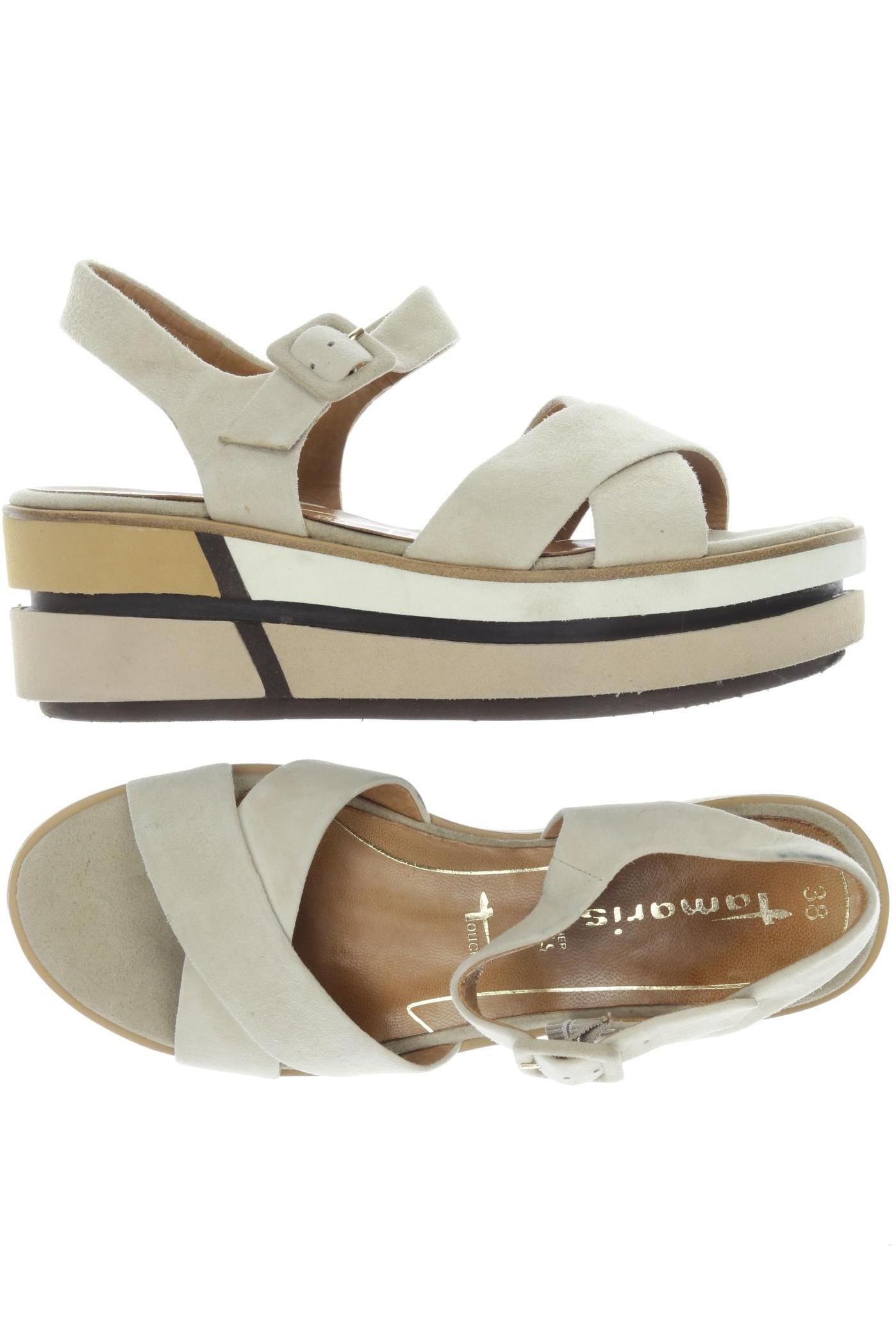 

Tamaris Damen Sandale, beige, Gr. 38