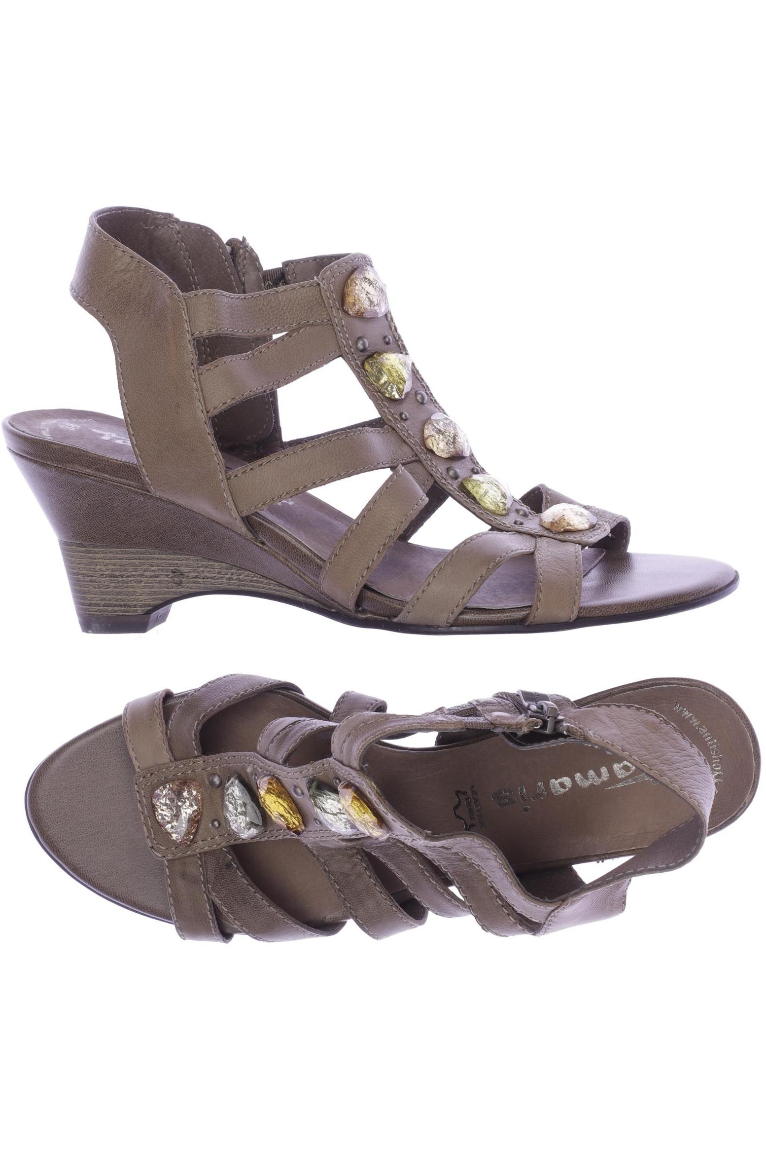 

Tamaris Damen Sandale, braun, Gr. 38