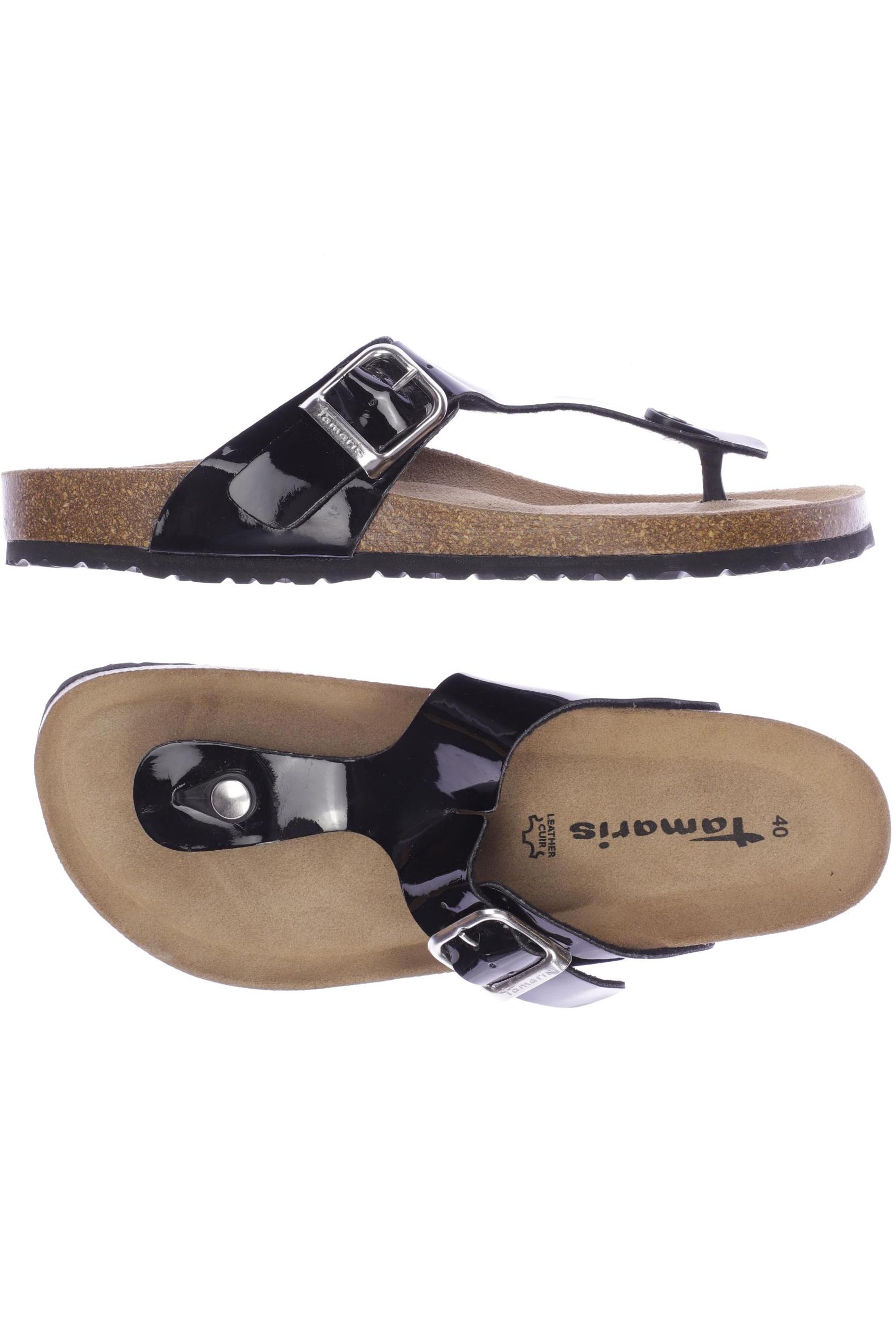 

Tamaris Damen Sandale, schwarz