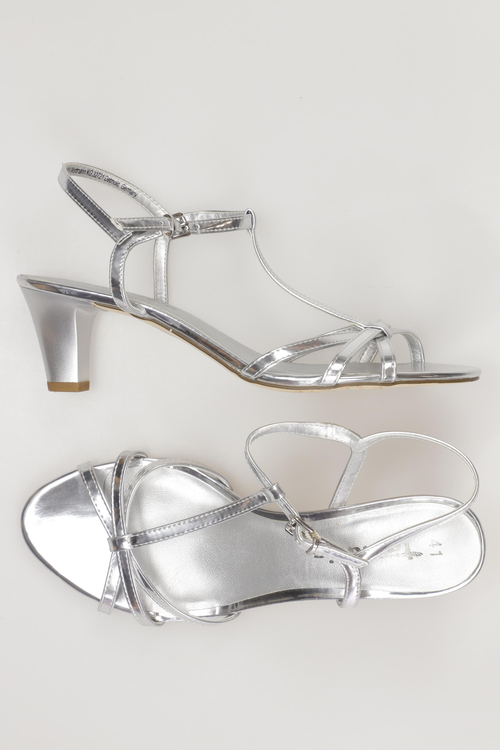 

Tamaris Damen Sandale, silber, Gr. 41