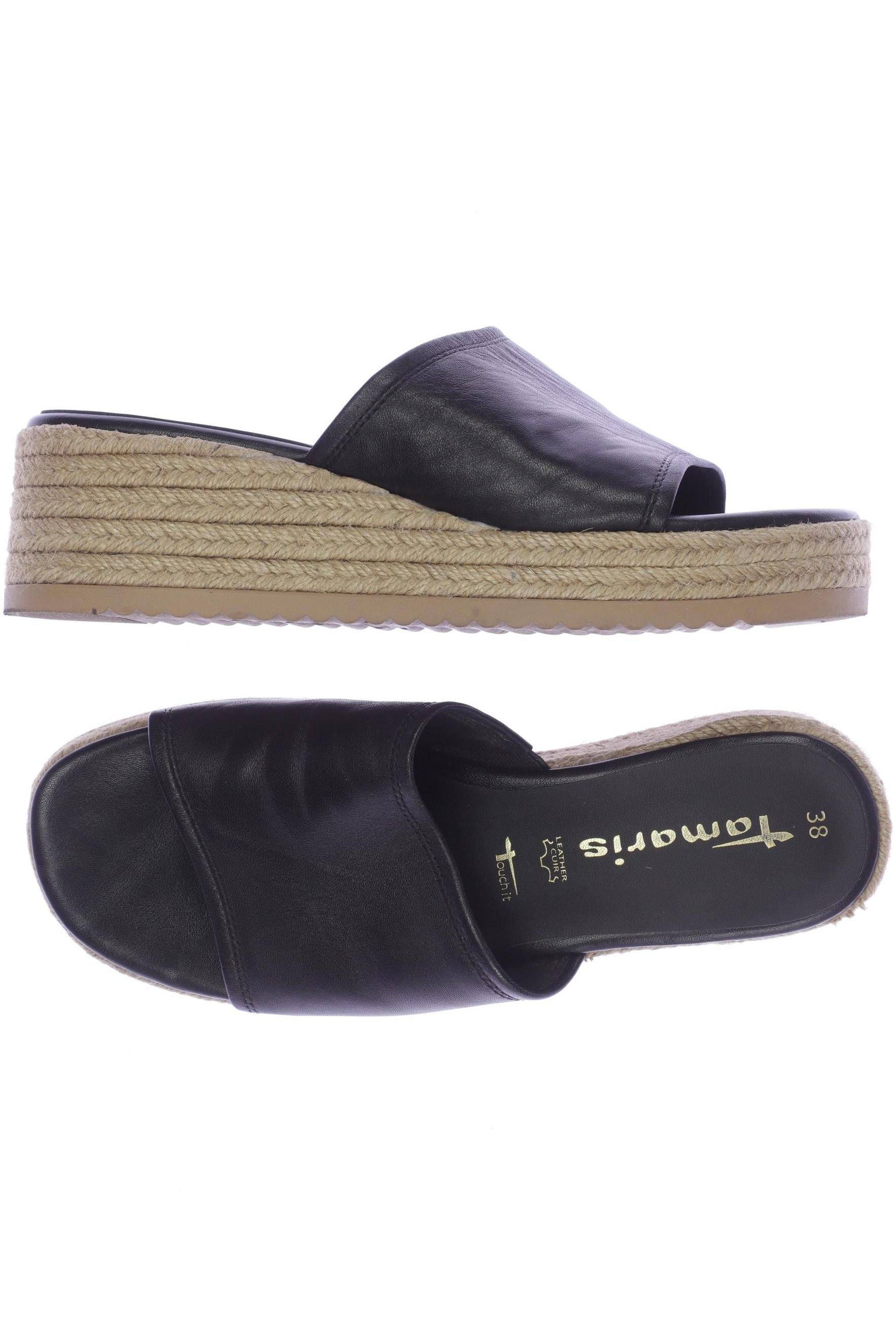 

Tamaris Damen Sandale, schwarz, Gr. 38