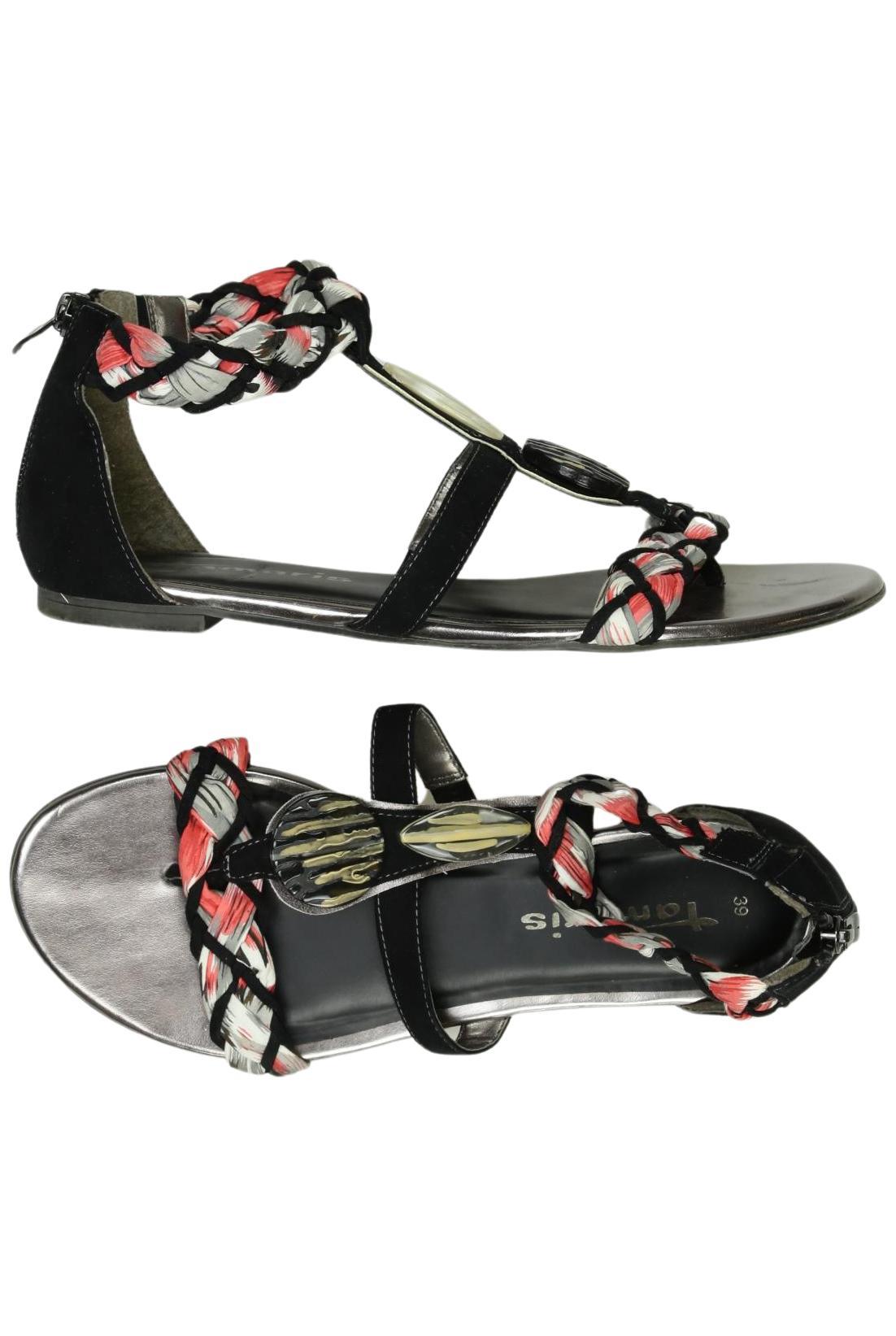

Tamaris Damen Sandale, schwarz, Gr. 39
