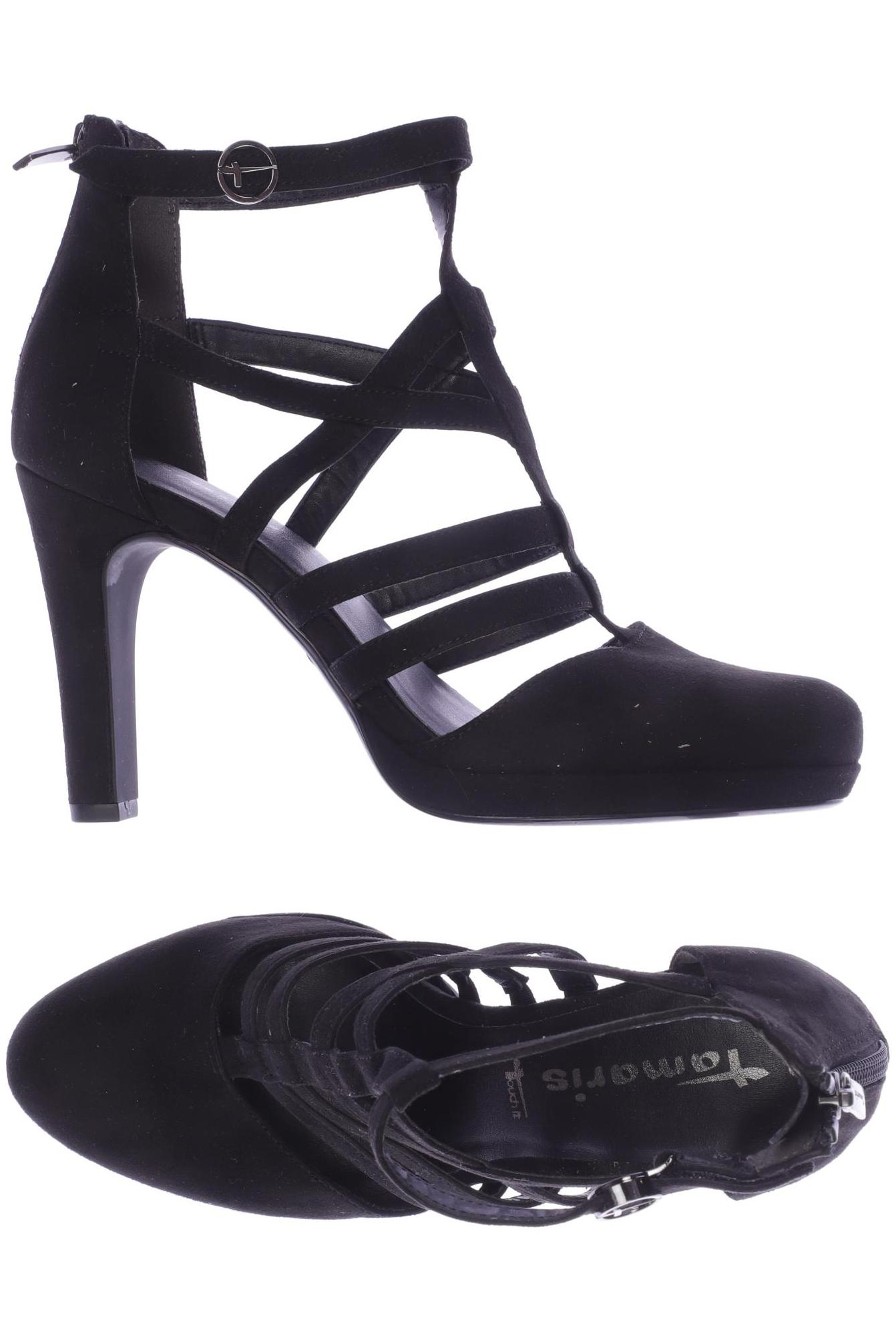 

Tamaris Damen Sandale, schwarz, Gr. 38