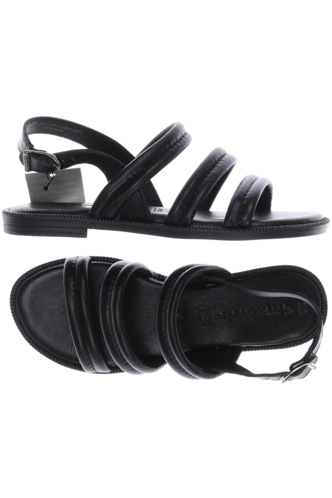 

Tamaris Damen Sandale, schwarz, Gr. 38