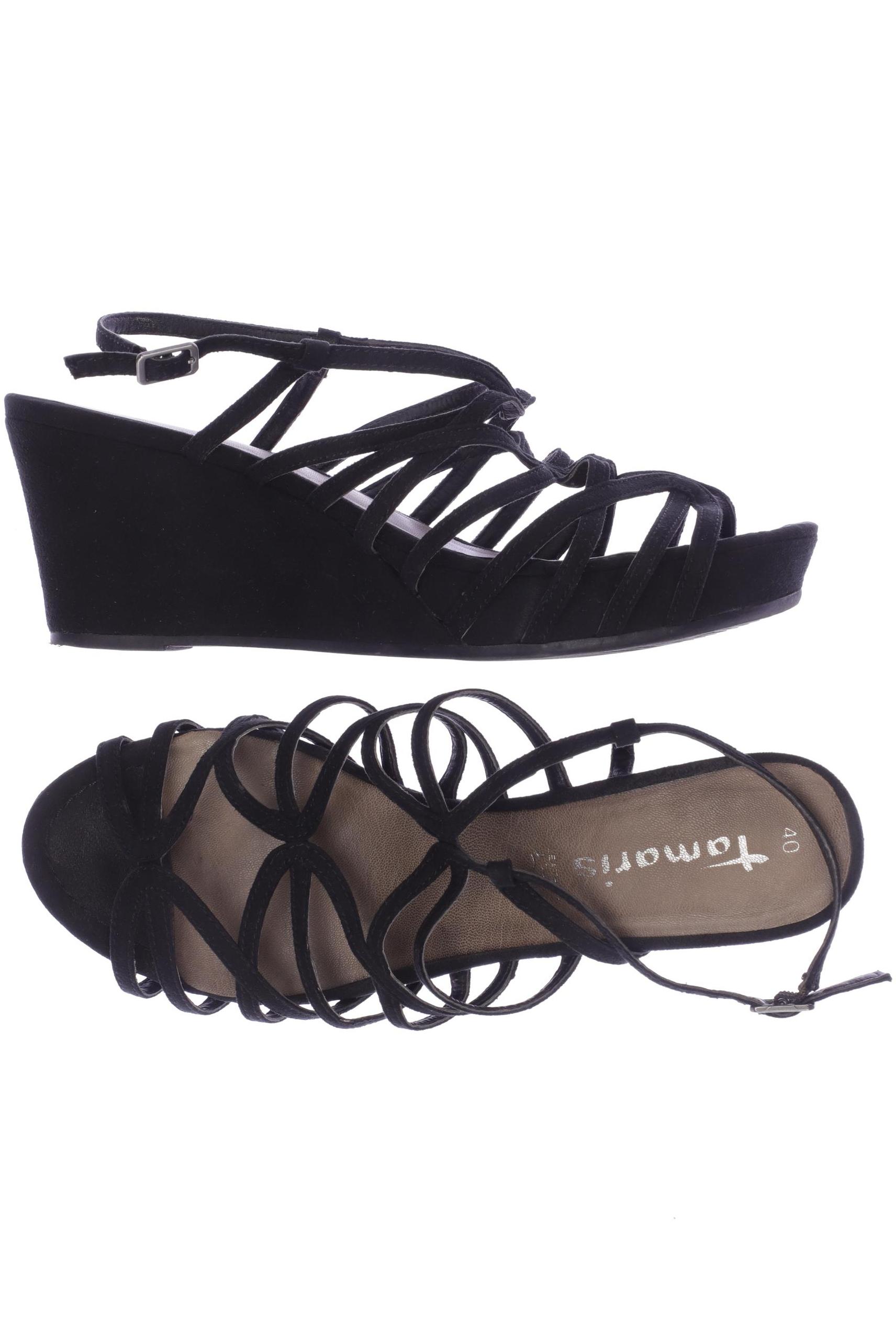 

Tamaris Damen Sandale, schwarz, Gr. 40