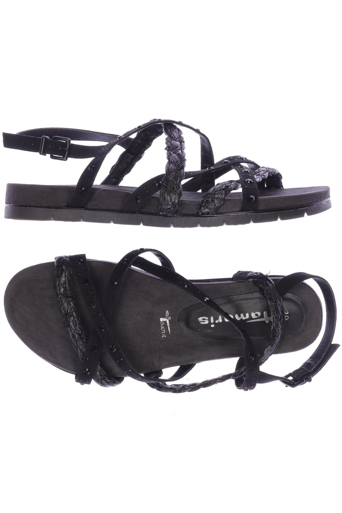 

Tamaris Damen Sandale, schwarz, Gr. 39