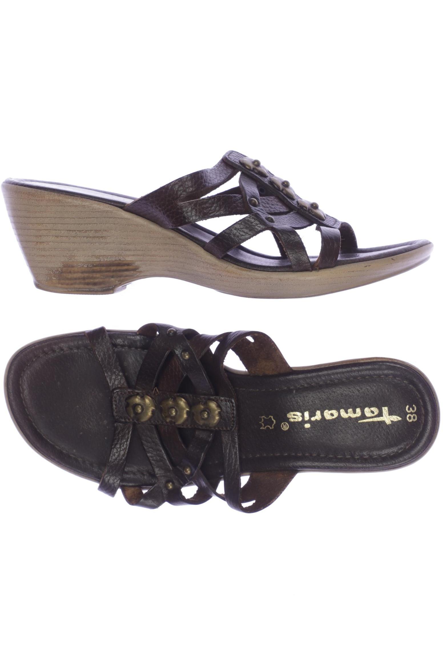 

Tamaris Damen Sandale, braun, Gr. 38