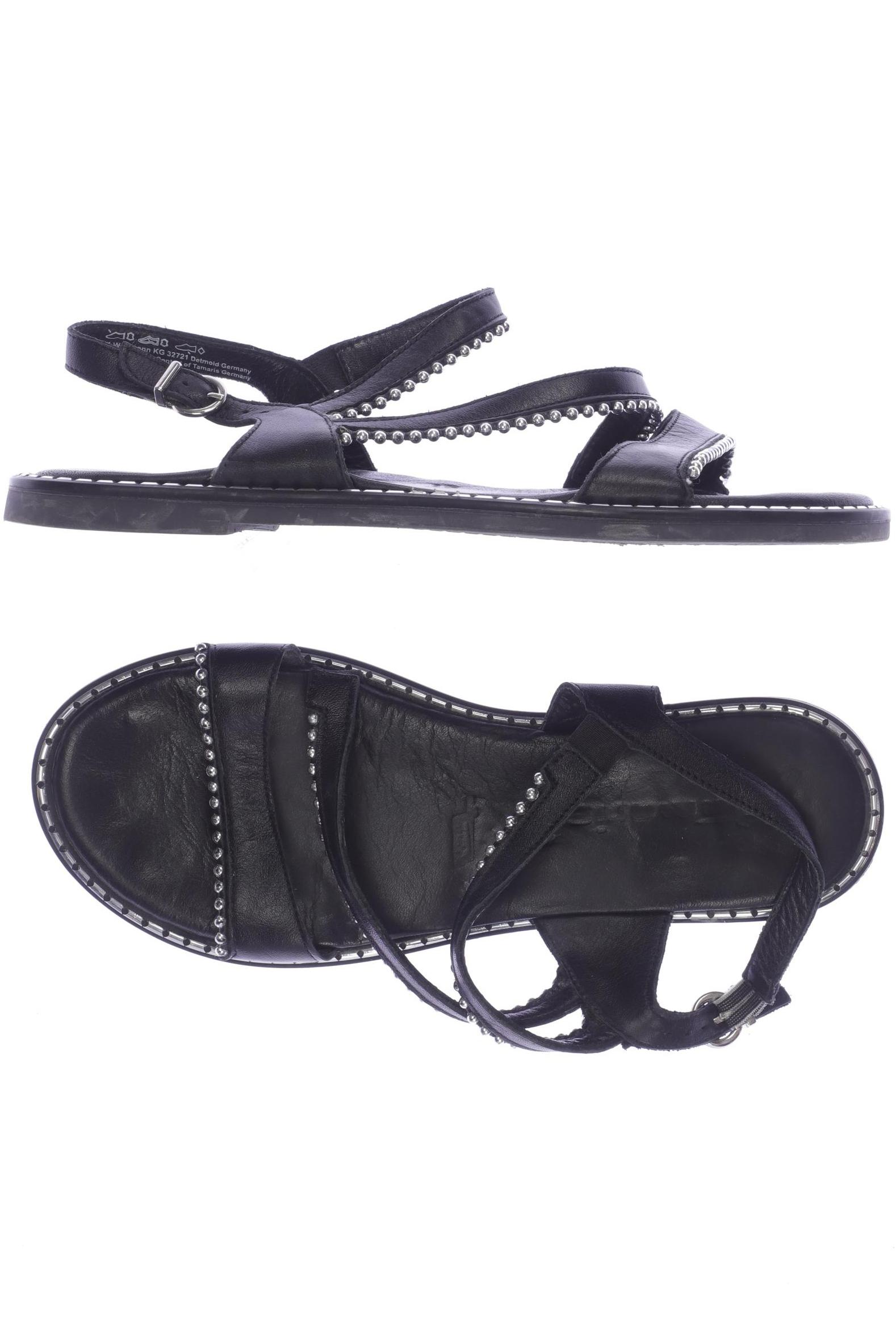 

Tamaris Damen Sandale, schwarz, Gr. 38