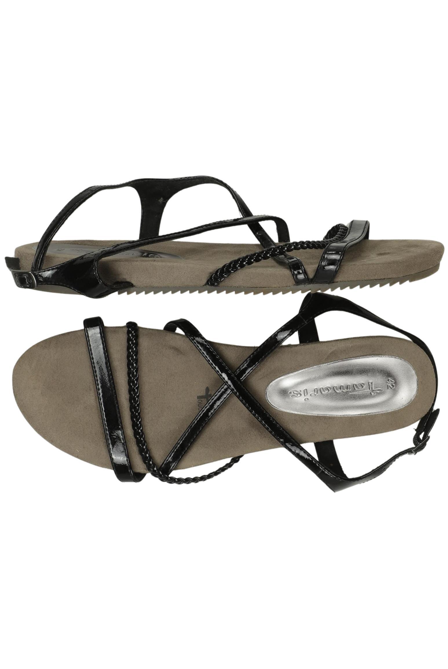 

Tamaris Damen Sandale, schwarz, Gr. 42