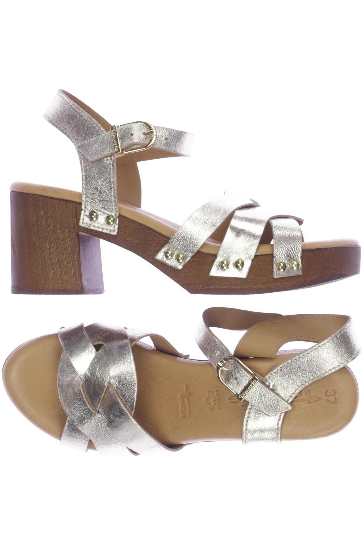 

Tamaris Damen Sandale, gold, Gr. 37