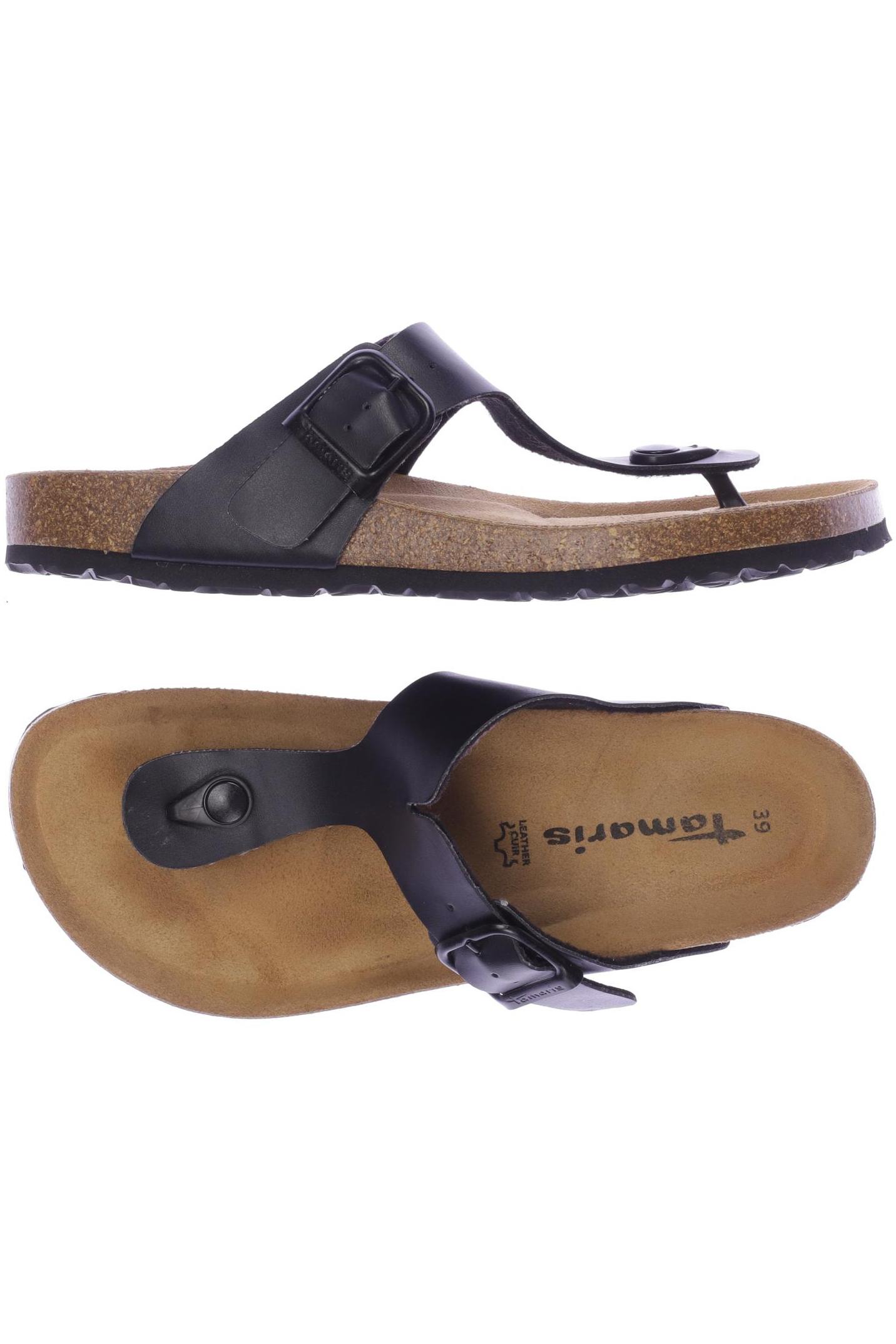 

Tamaris Damen Sandale, schwarz, Gr. 39