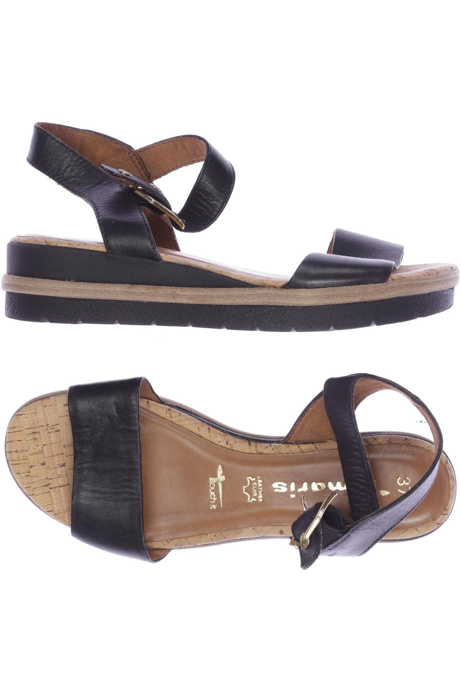 

Tamaris Damen Sandale, schwarz, Gr. 37
