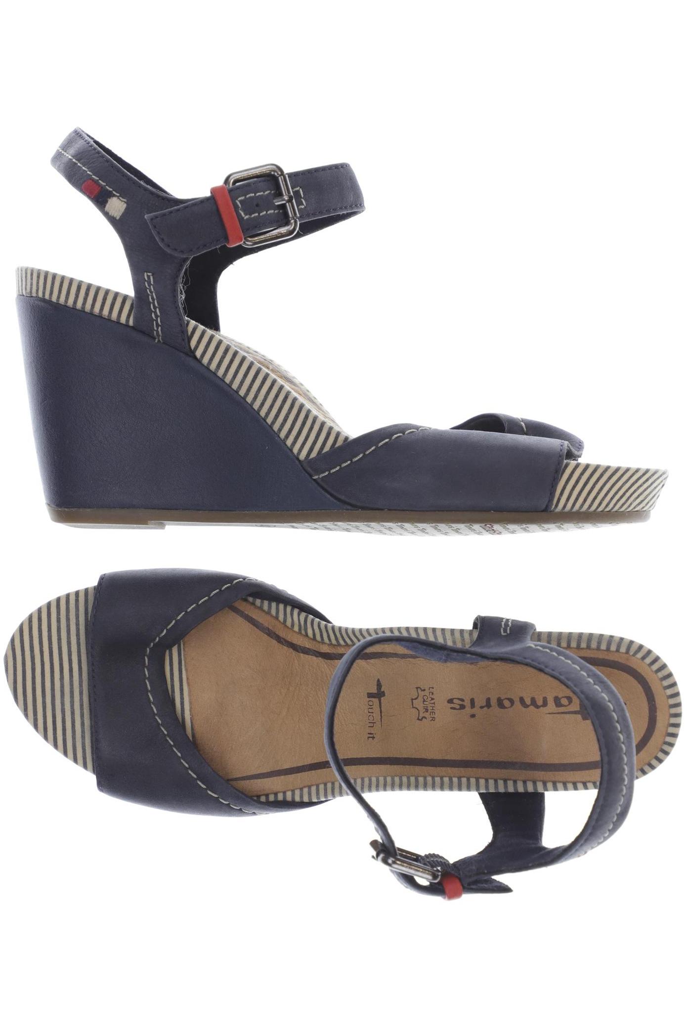 

Tamaris Damen Sandale, blau, Gr. 40