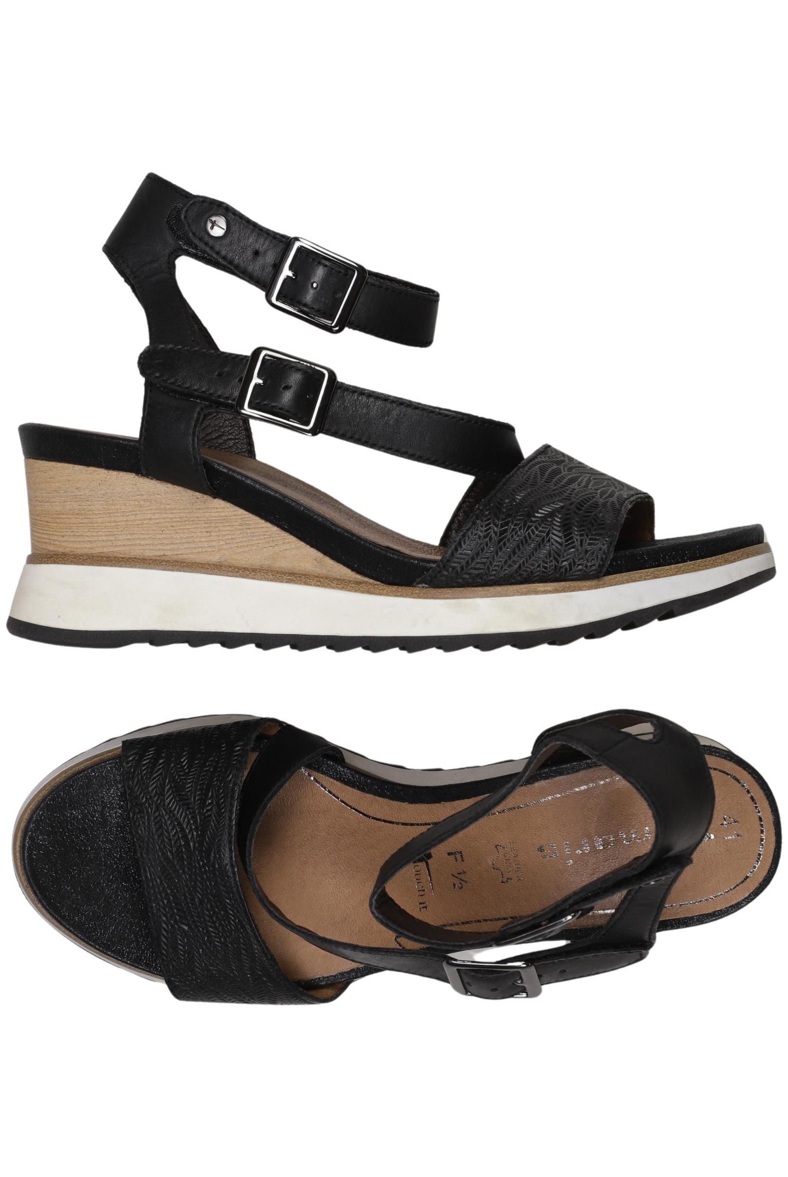 

Tamaris Damen Sandale, schwarz, Gr. 41