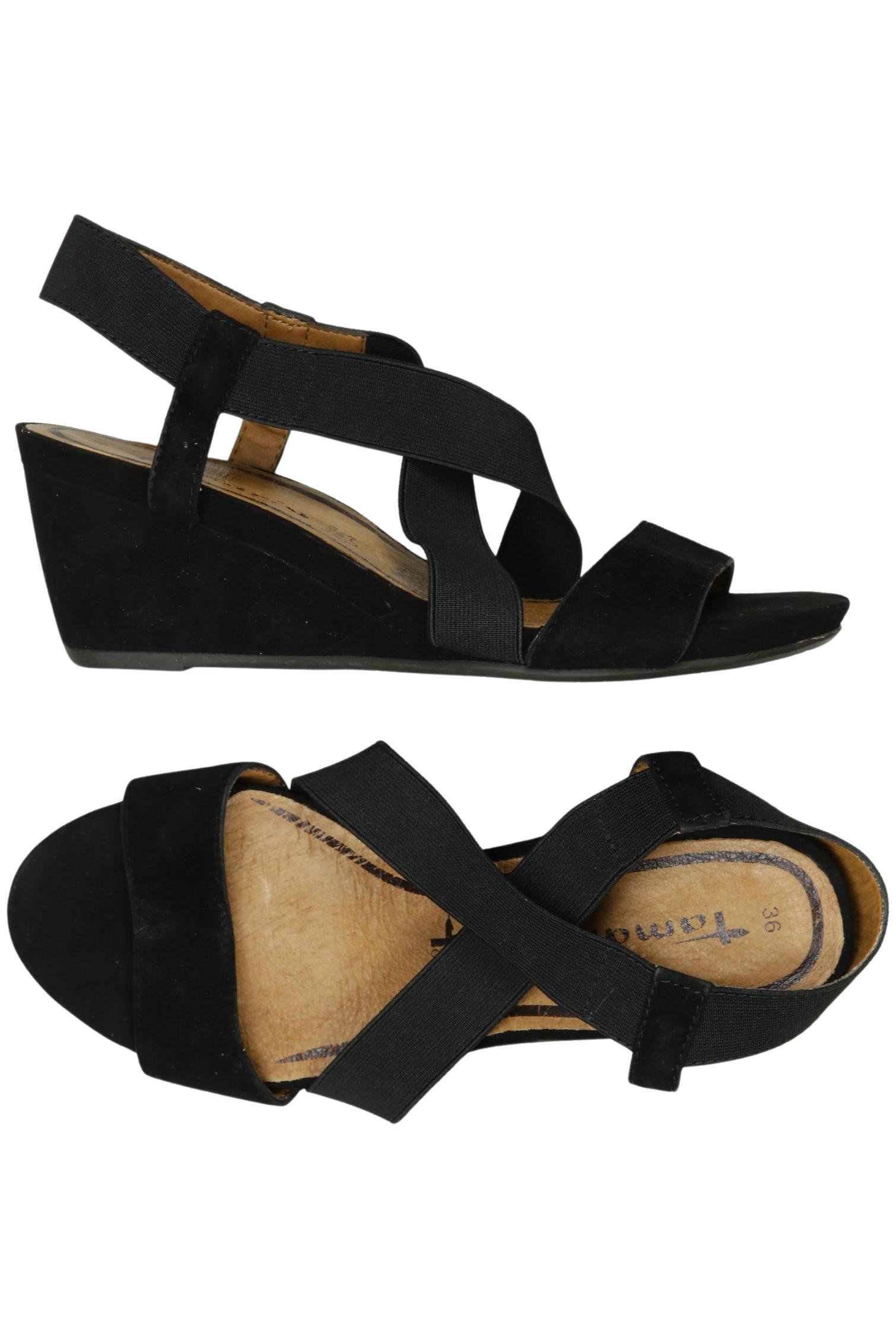 

Tamaris Damen Sandale, schwarz, Gr. 36