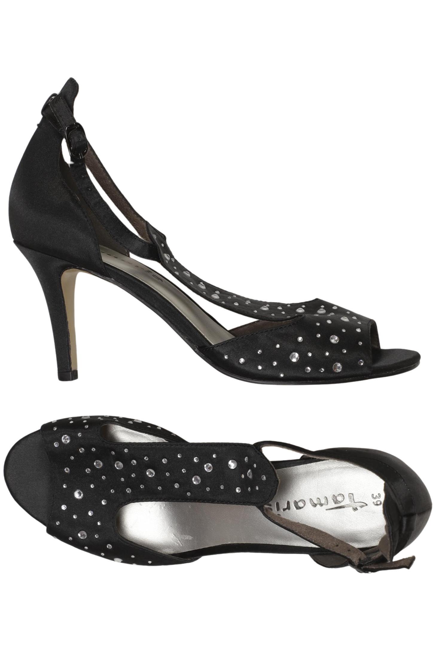 

Tamaris Damen Sandale, schwarz, Gr. 39