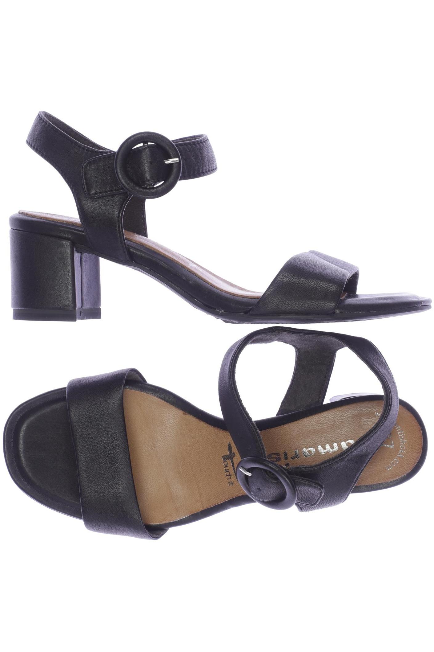 

Tamaris Damen Sandale, schwarz, Gr. 37