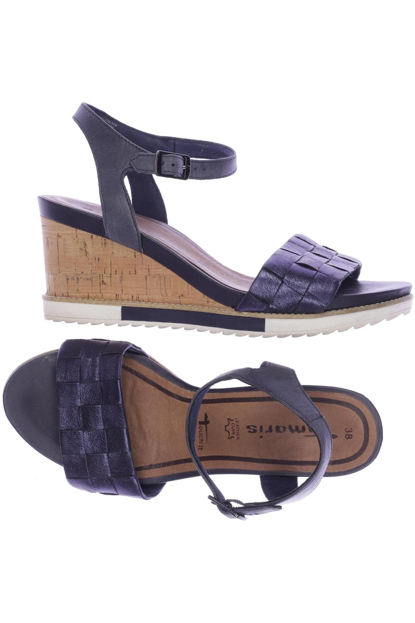 

Tamaris Damen Sandale, marineblau, Gr. 38