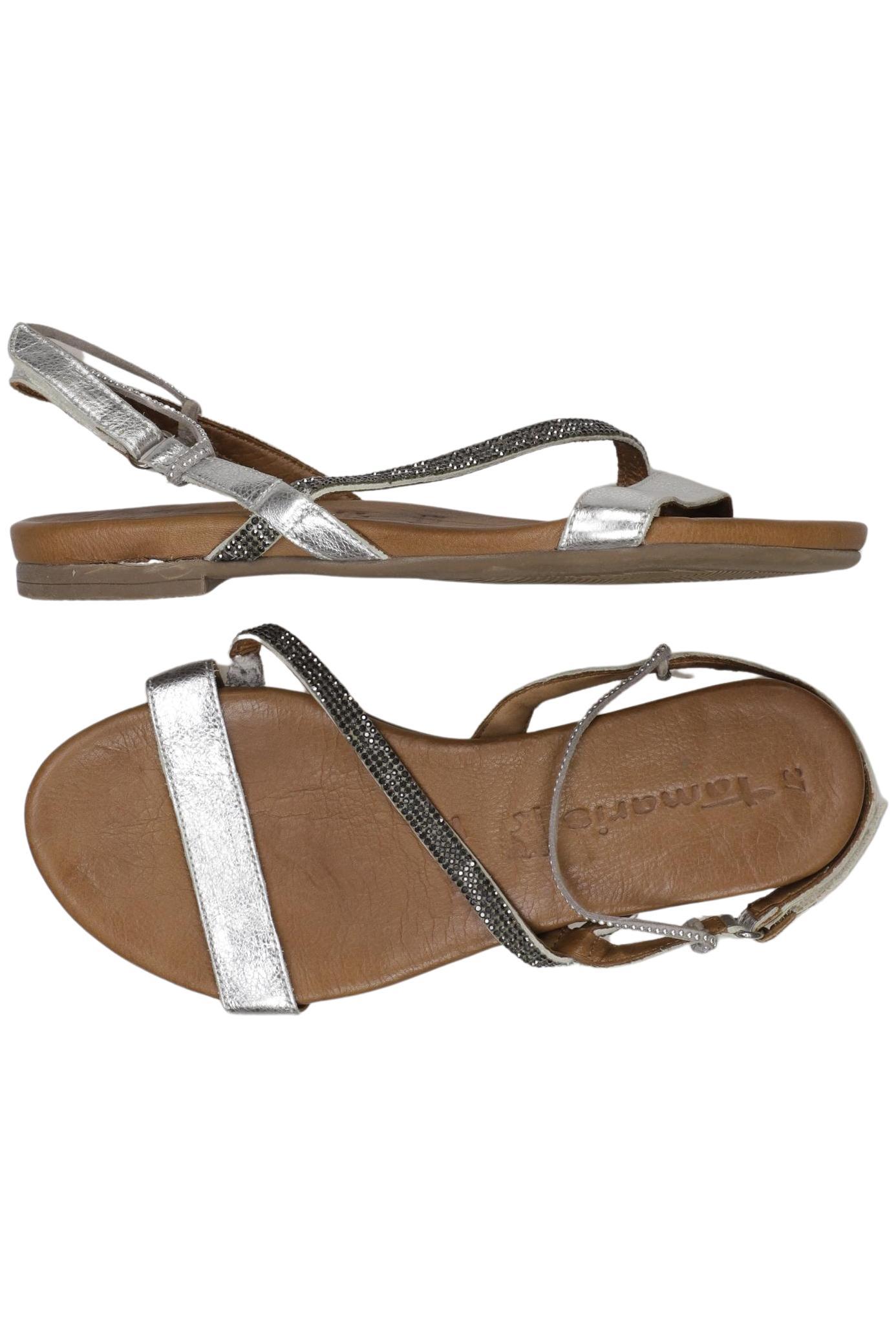 

Tamaris Damen Sandale, silber, Gr. 37