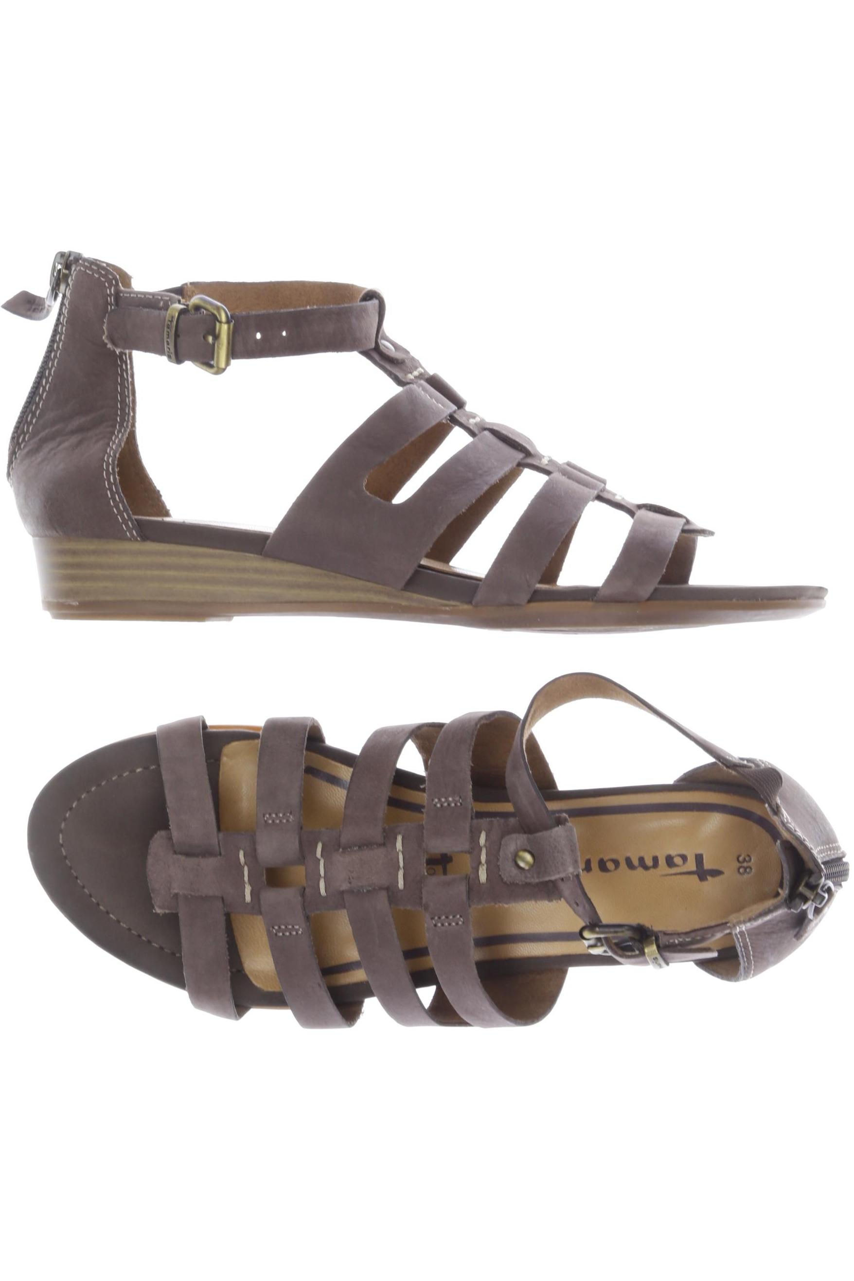 

Tamaris Damen Sandale, braun, Gr. 38