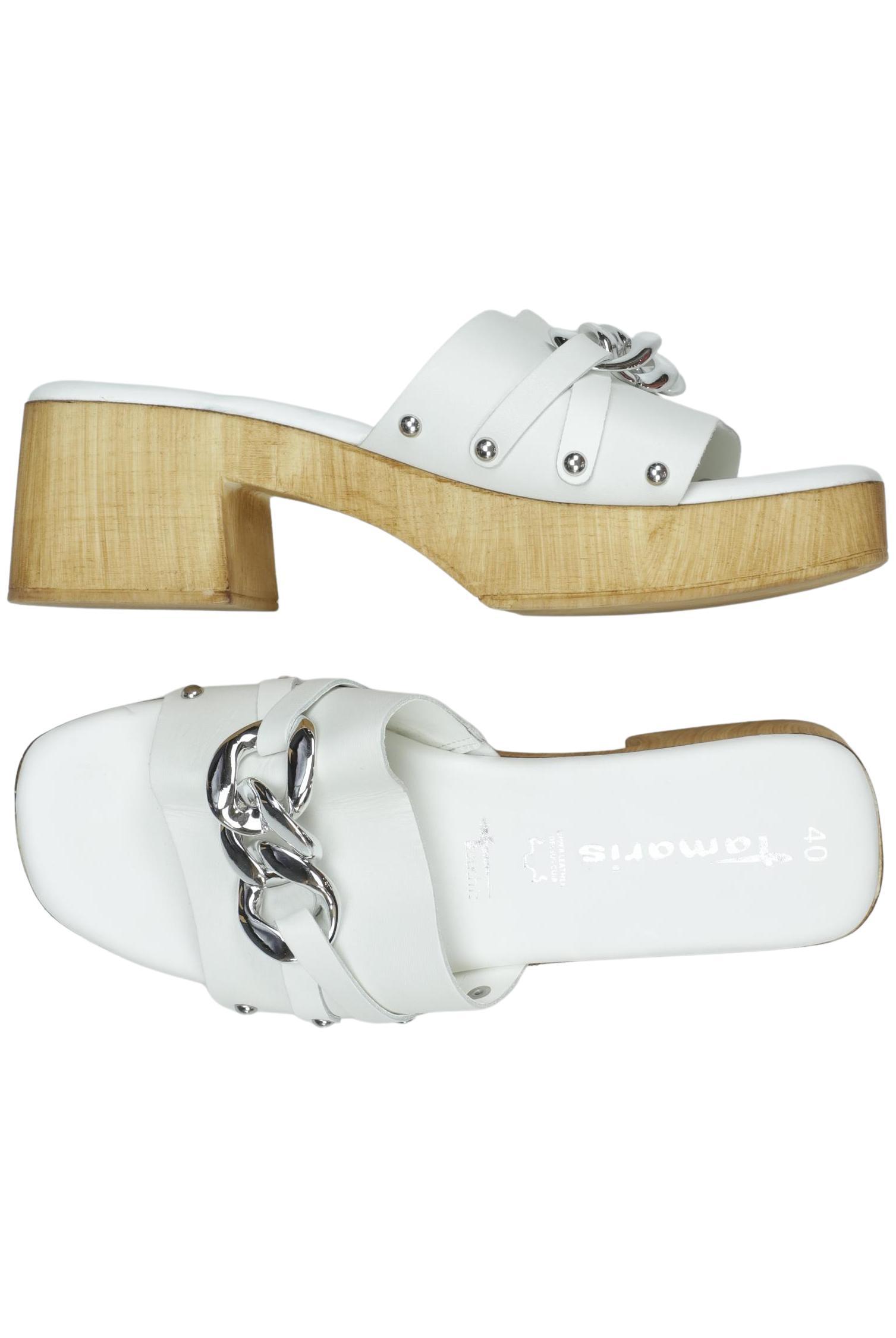 

Tamaris Damen Sandale, weiß, Gr. 40