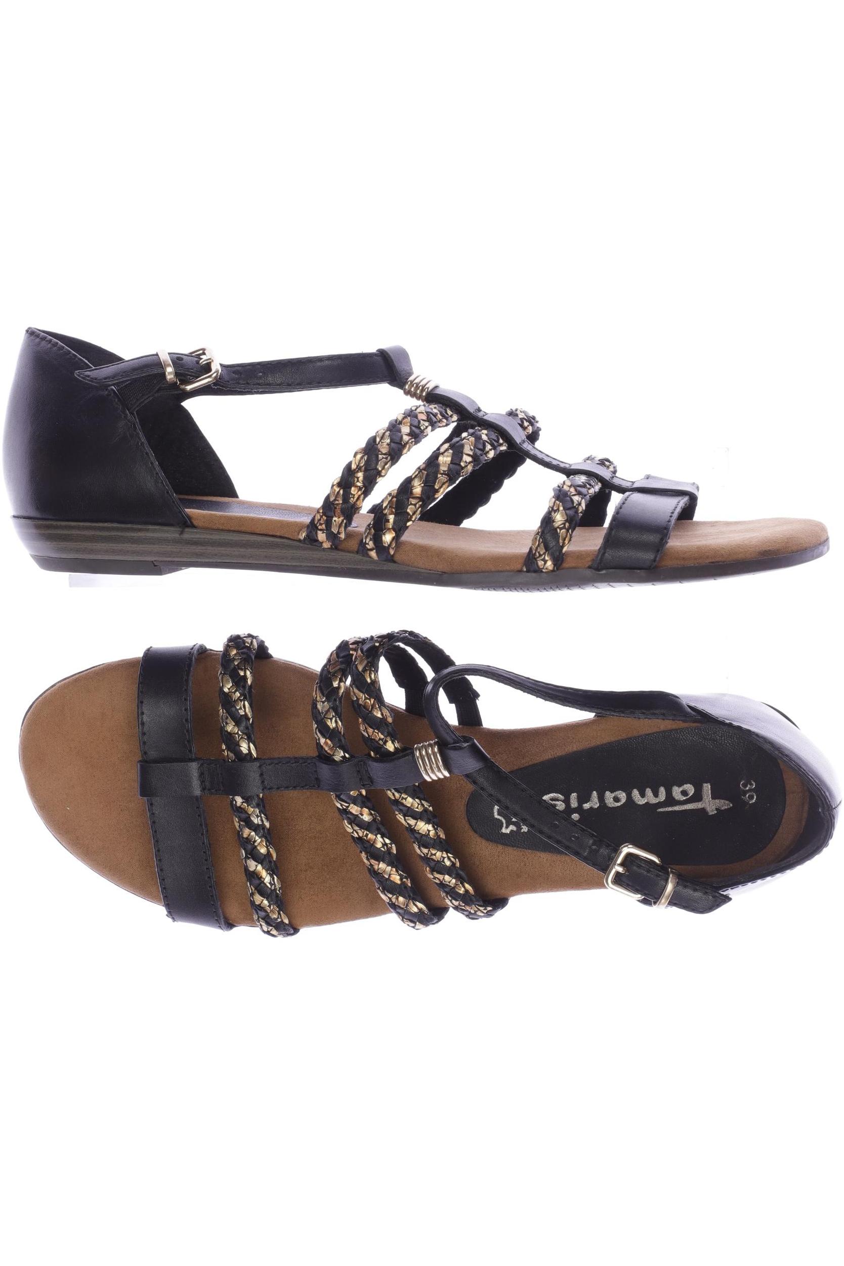 

Tamaris Damen Sandale, schwarz